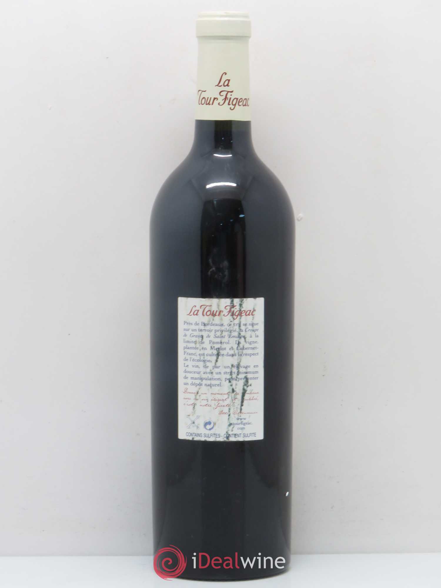Château la Tour Figeac Grand Cru Classé 2001 - Lot de 1 bouteille - 1