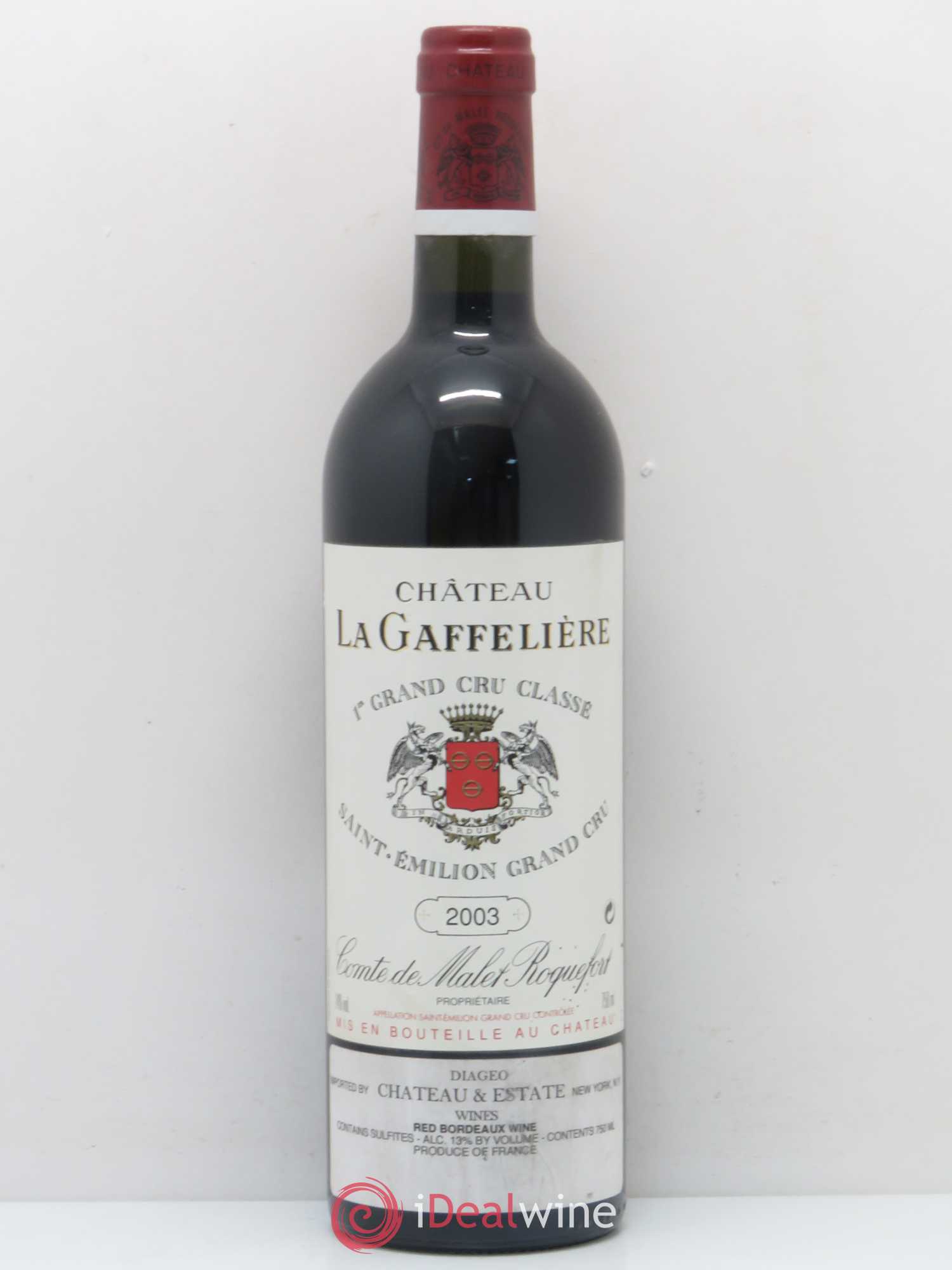 Château la Gaffelière 1er Grand Cru Classé B 2003 - Lot de 1 bouteille - 0
