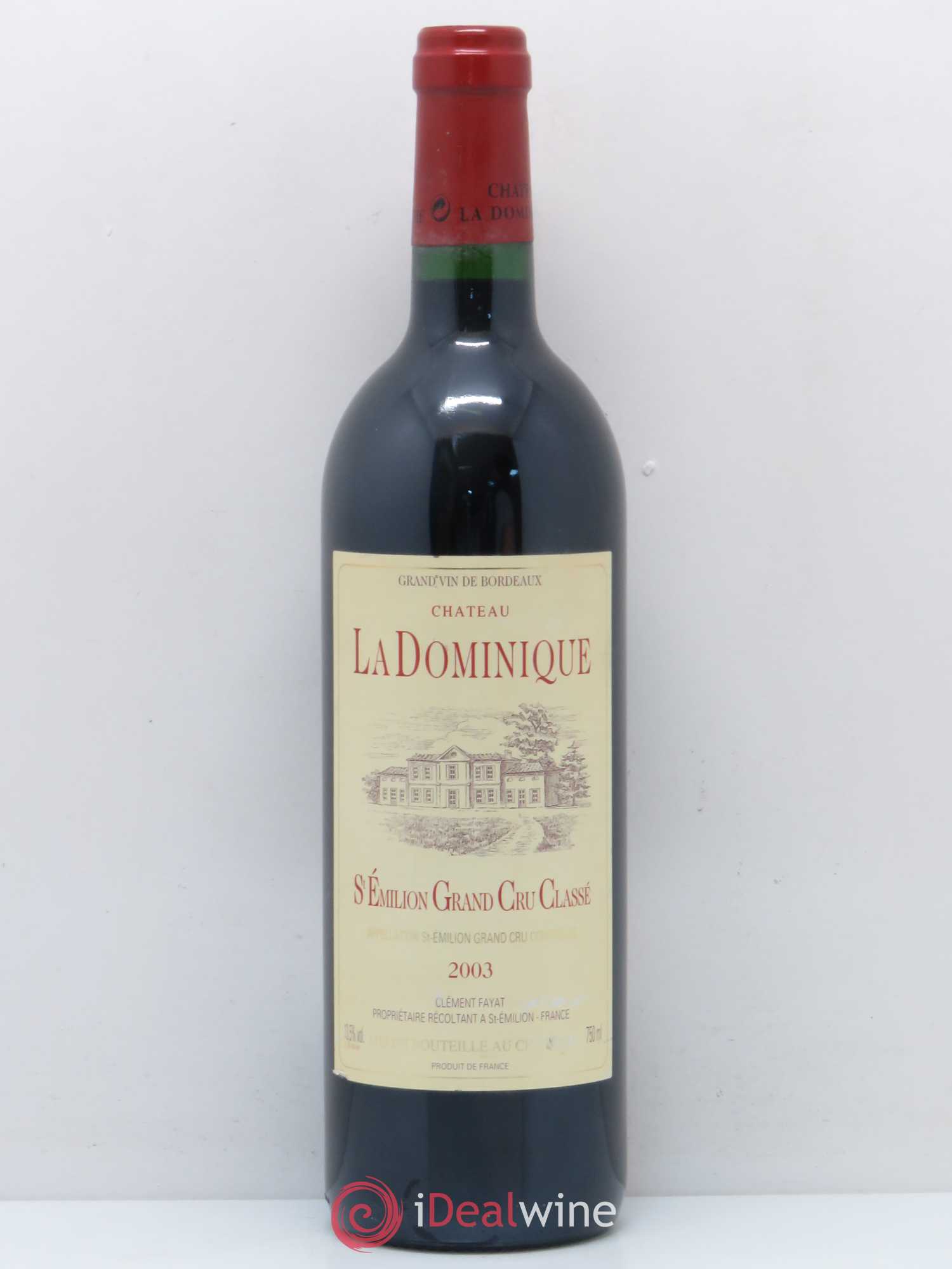 Château la Dominique Grand Cru Classé 2003 - Lot de 1 bouteille - 0
