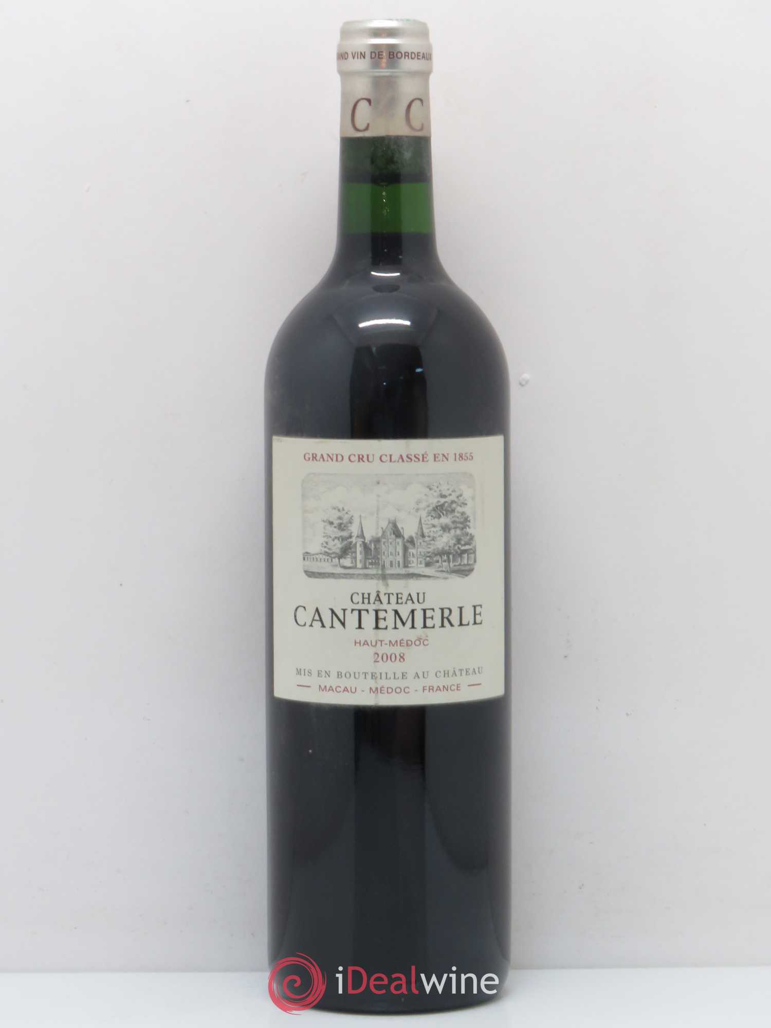 Château Cantemerle 5ème Grand Cru Classé 2008 - Lot de 1 bouteille - 0