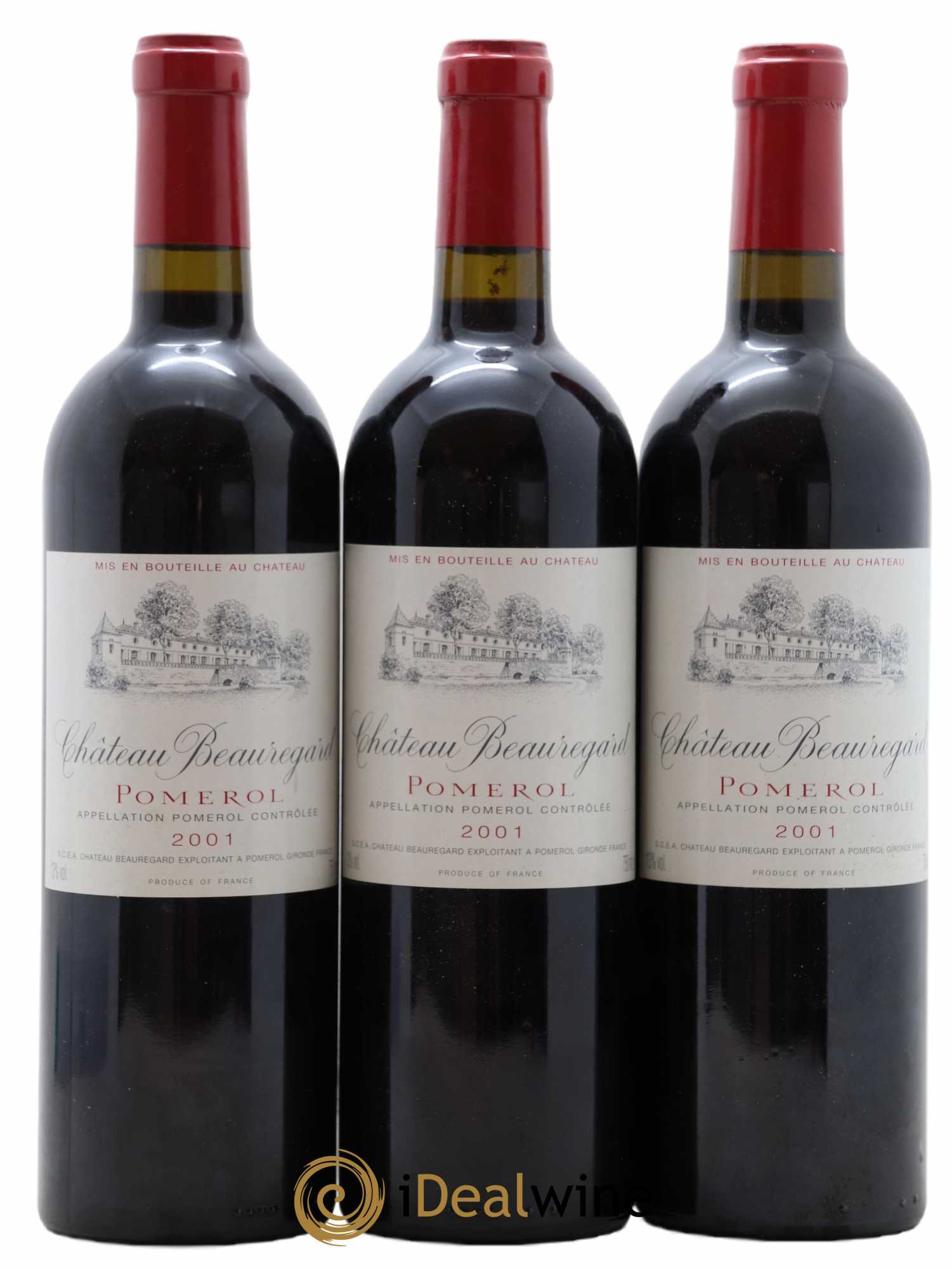 Château Beauregard  (no reserve) 2001 - Lot of 6 bottles - 1