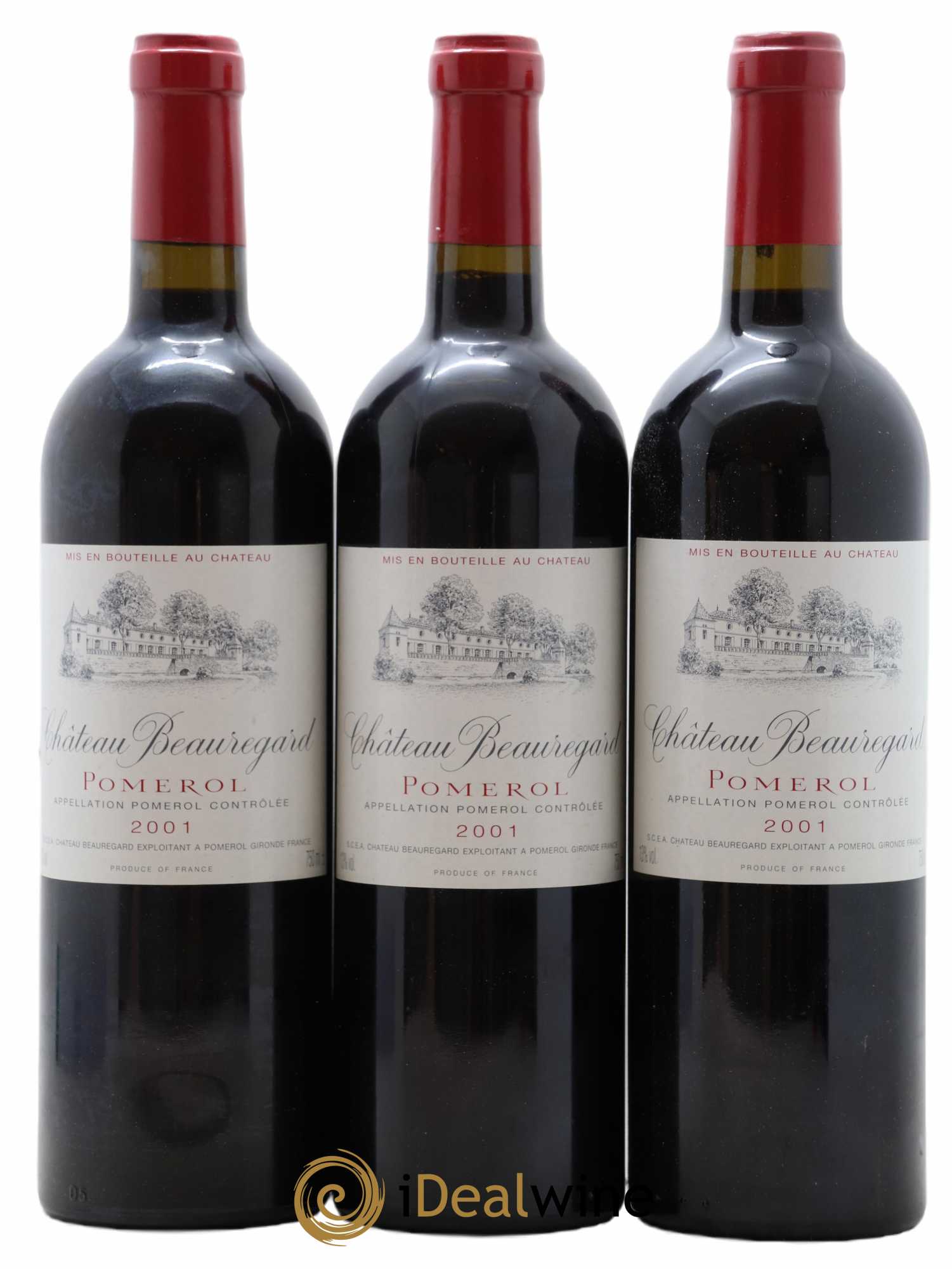 Château Beauregard  (no reserve) 2001 - Lot of 6 bottles - 2