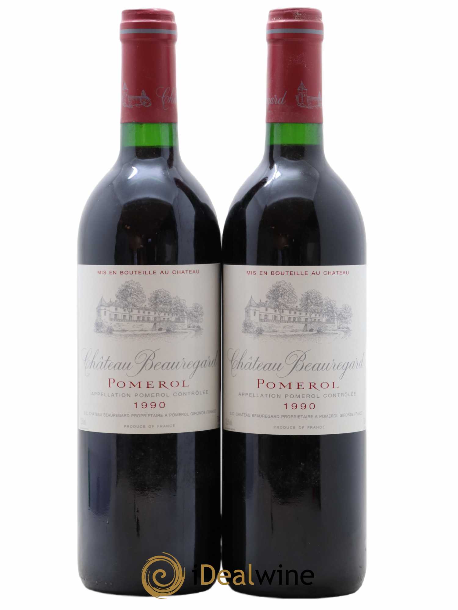 Château Beauregard 1990 - Lot de 2 bouteilles - 0