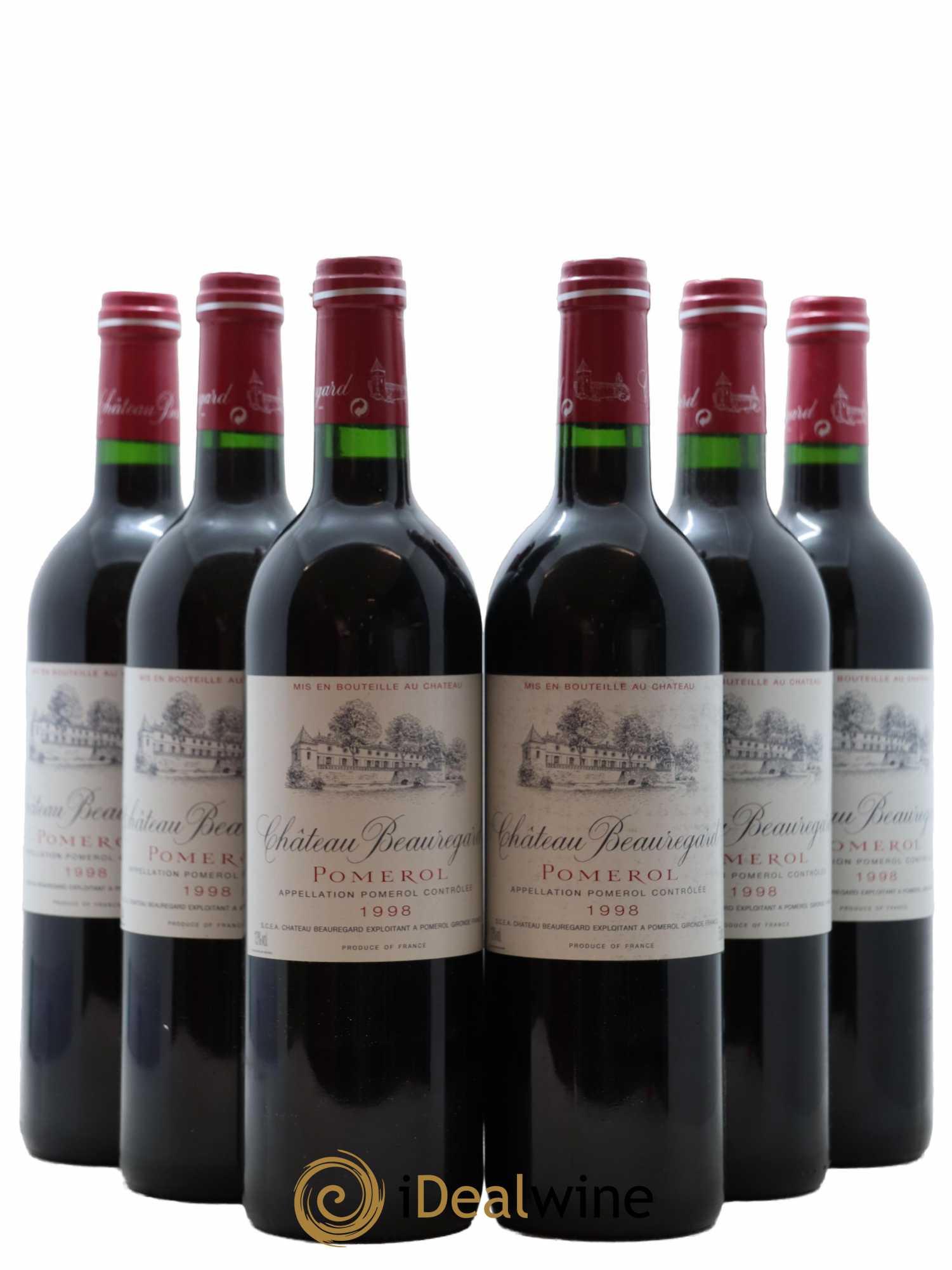 Château Beauregard 1998 - Lot de 6 bouteilles - 0