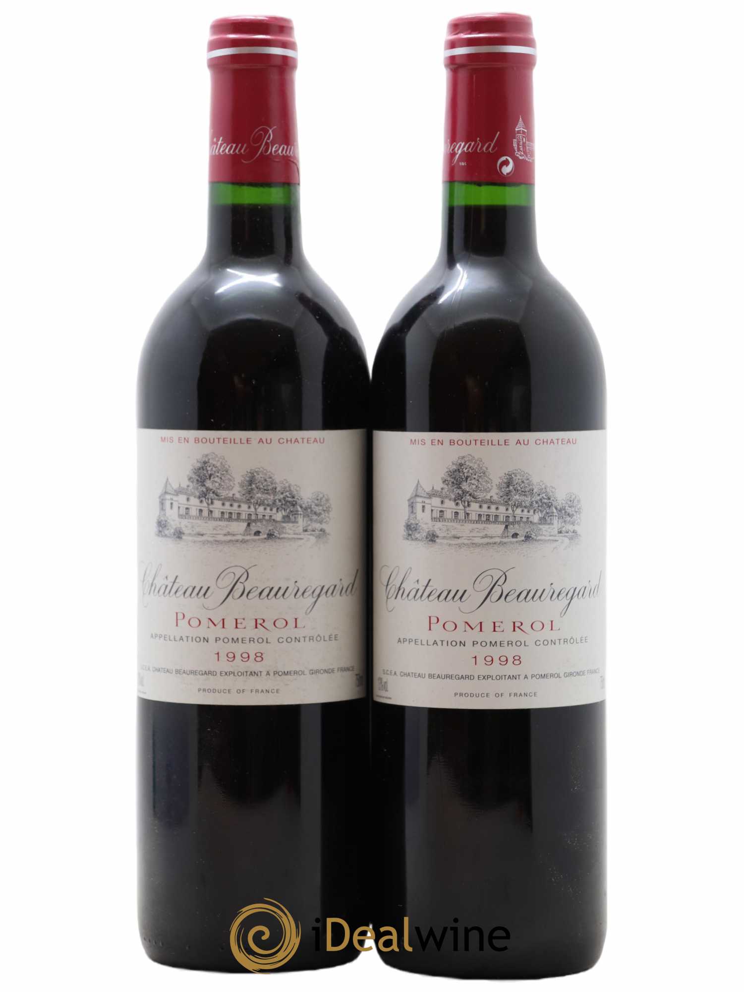 Château Beauregard 1998 - Lot de 2 bouteilles - 0