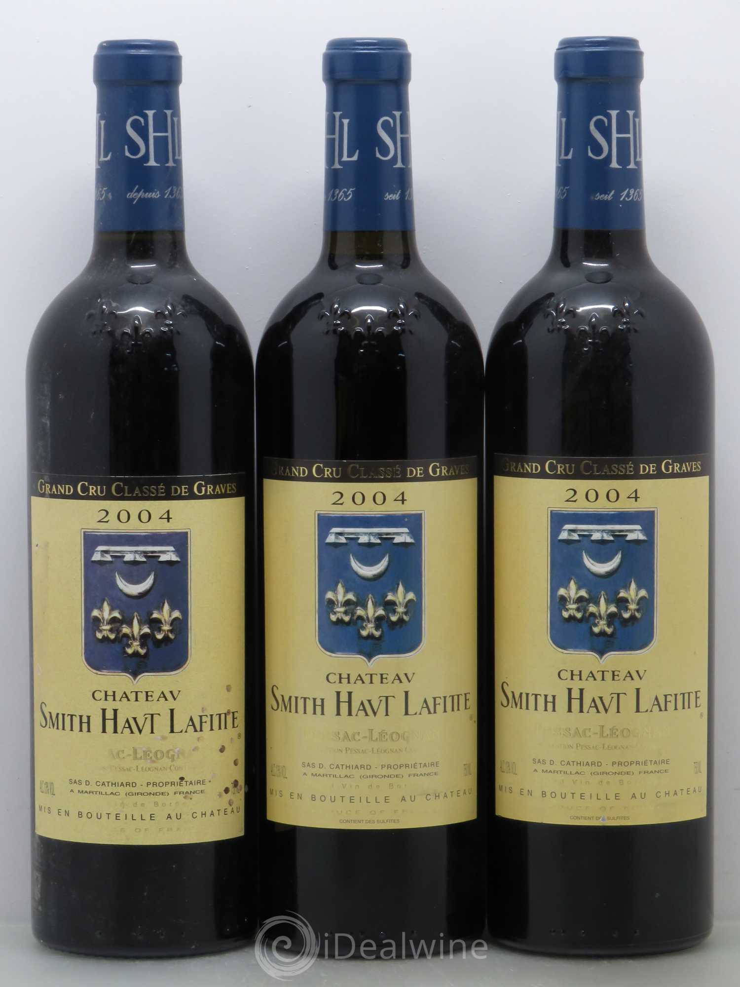 Château Smith Haut Lafitte Cru Classé de Graves 2004 - Lot de 3 bouteilles - 0