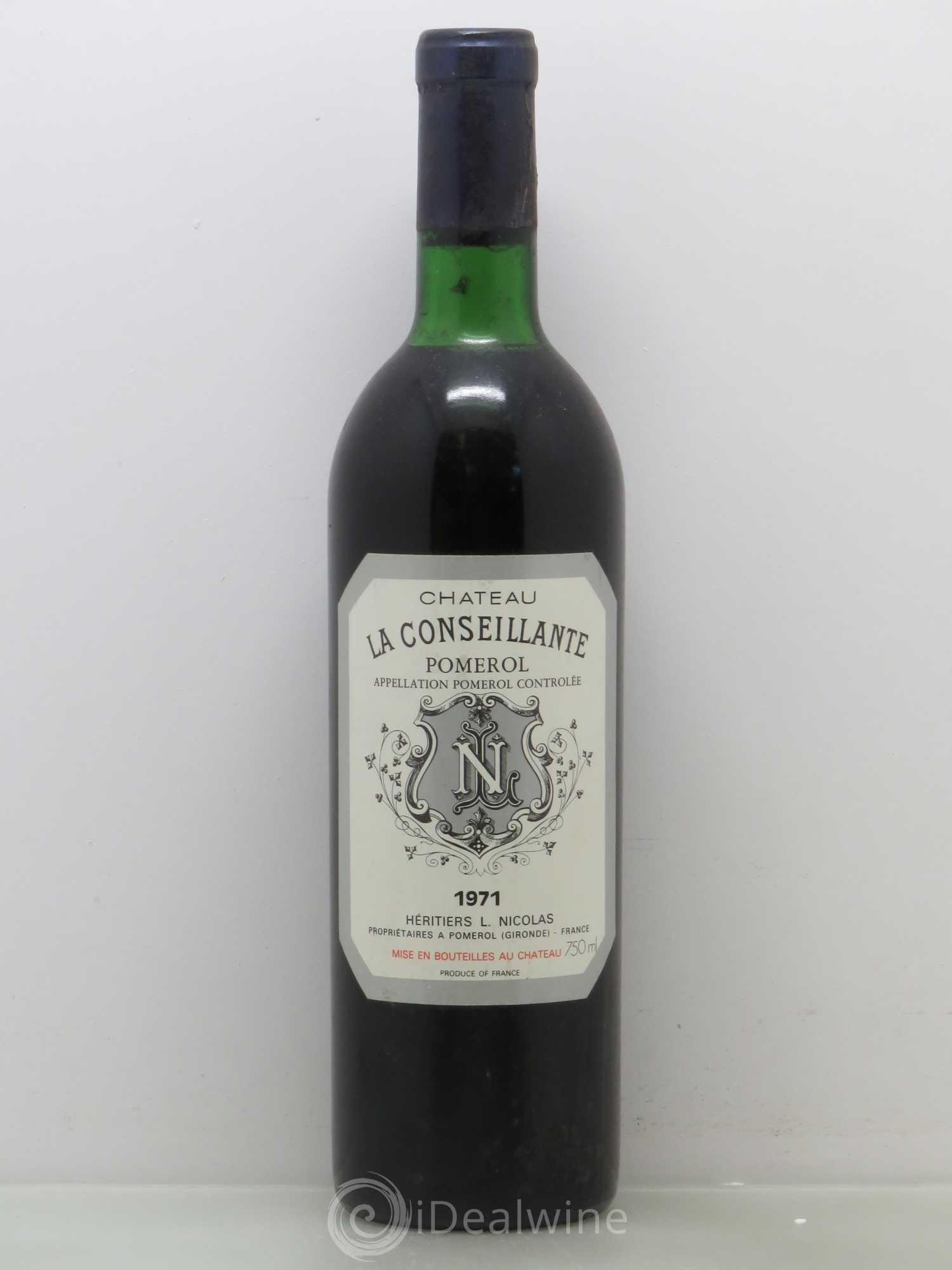 Château la Conseillante 1971 - Lot de 1 bouteille - 0