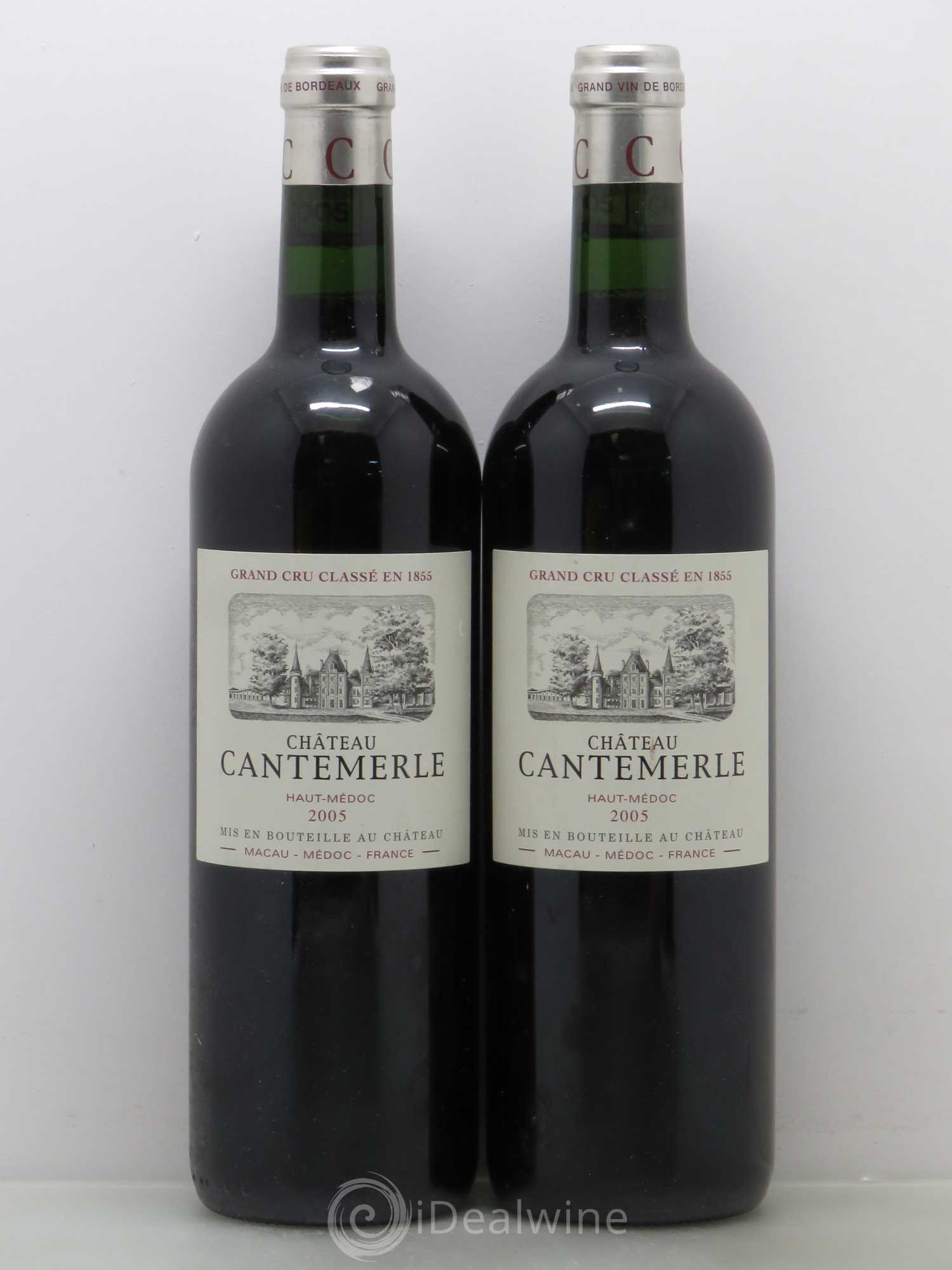 Château Cantemerle 5ème Grand Cru Classé 2005 - Lot de 2 bouteilles - 0