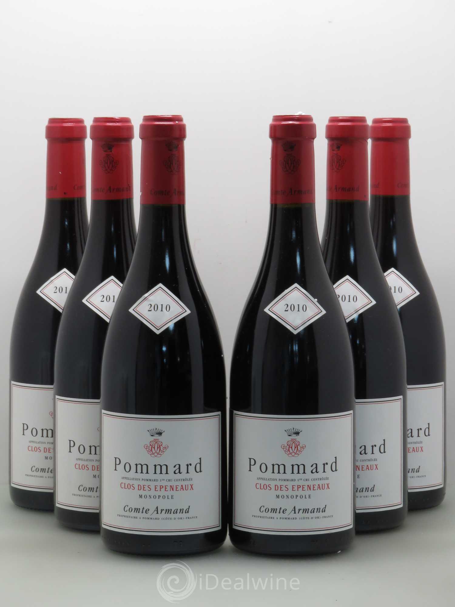 Pommard 1er Cru Clos des Epeneaux Comte Armand 2010 - Lot de 6 bouteilles - 0