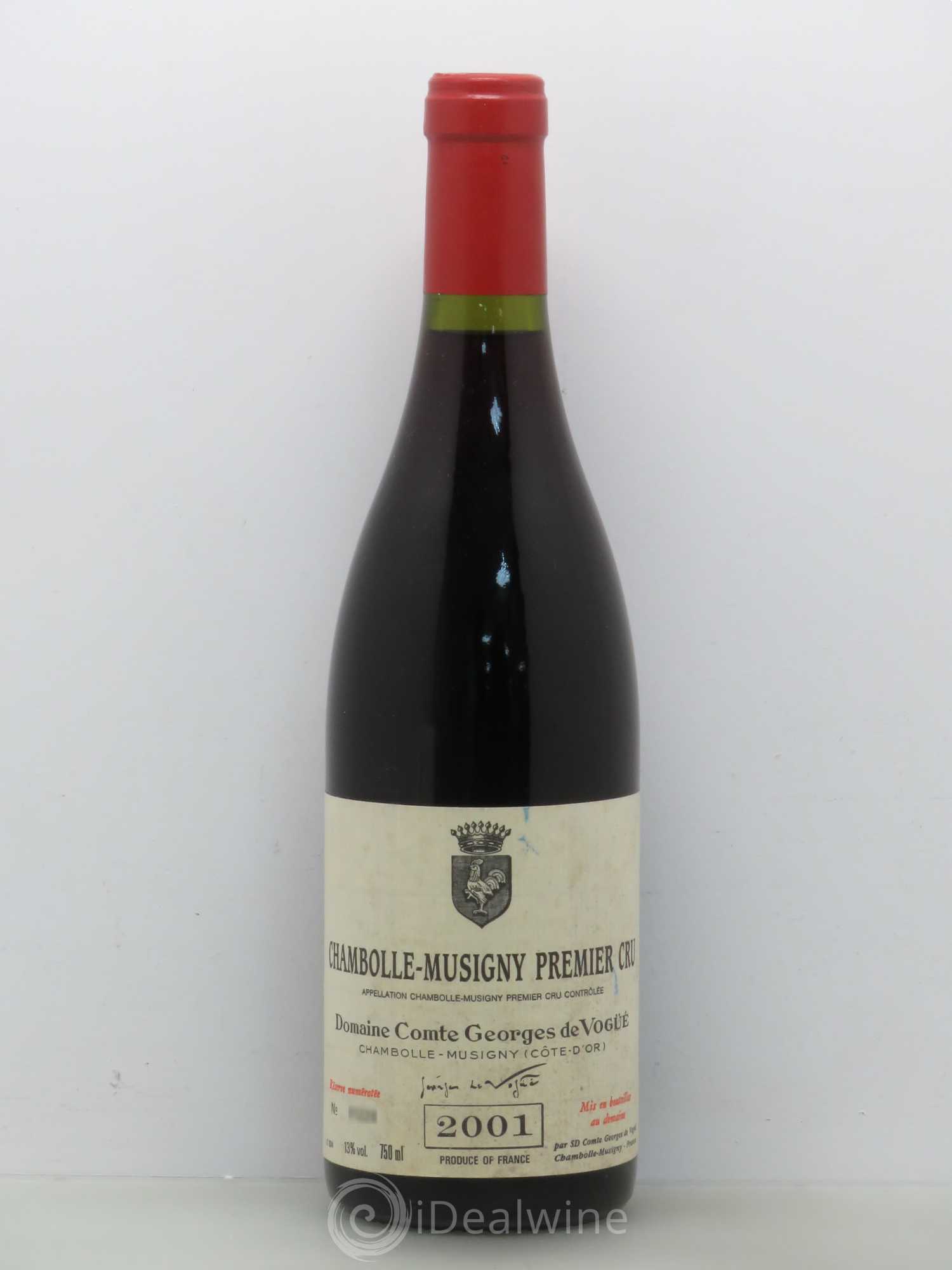 Chambolle-Musigny 1er Cru Comte Georges de Vogüé 2001 - Lot de 1 bouteille - 0