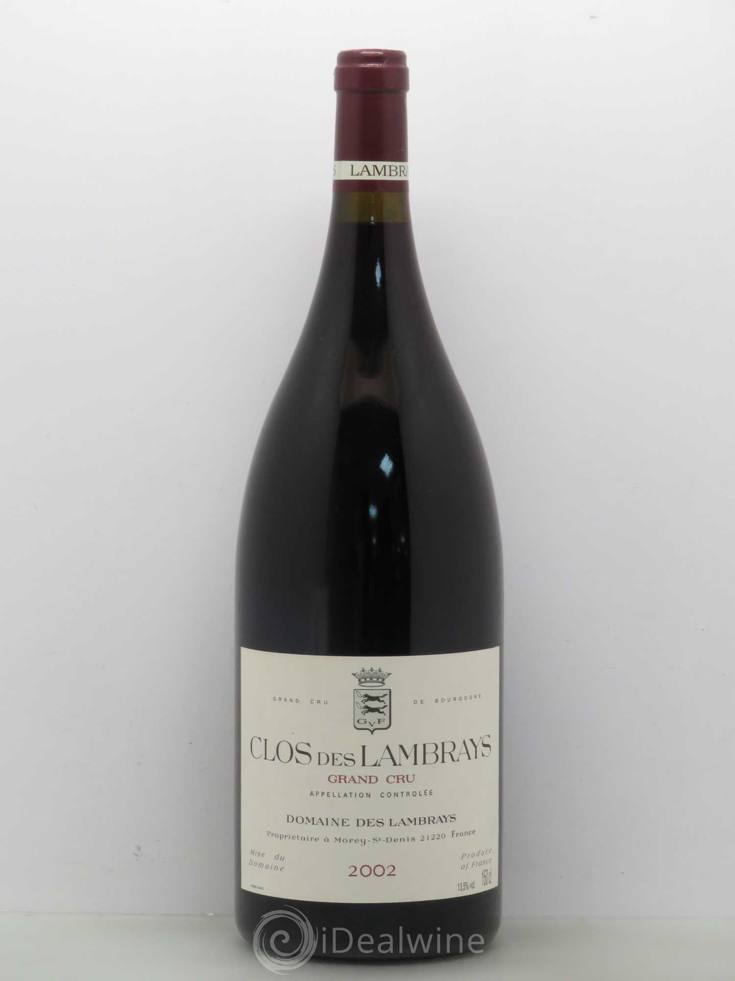 Clos des Lambrays Grand Cru Domaine des Lambrays 2002 - Lot de 1 magnum - 0