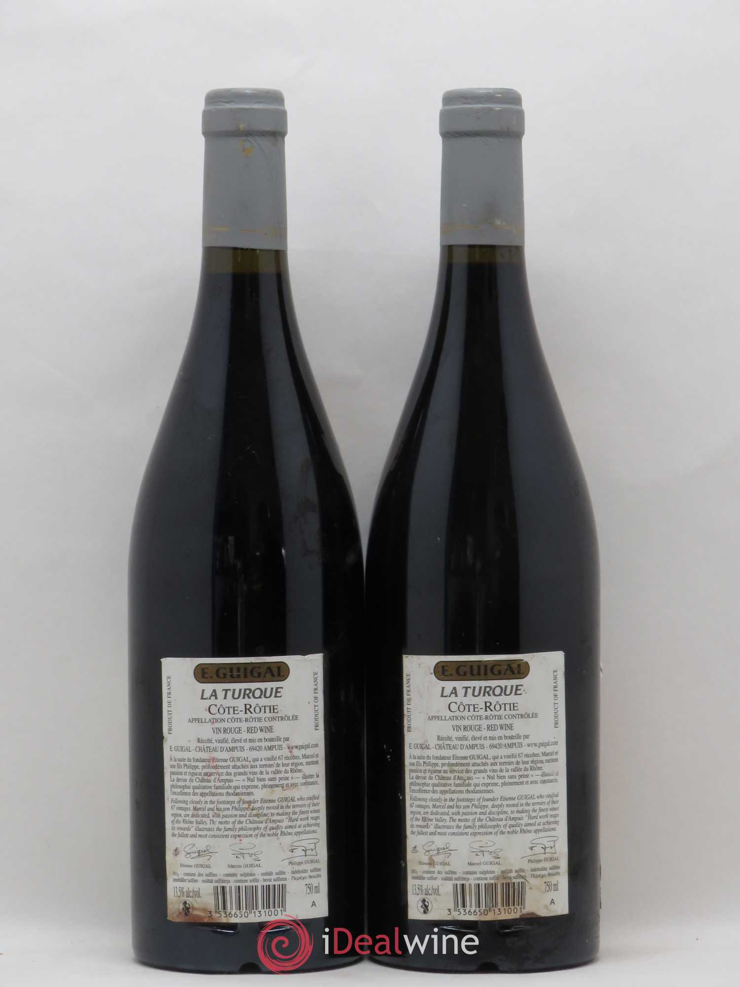 Côte-Rôtie La Turque Guigal 2006 - Lot de 2 bouteilles - 1