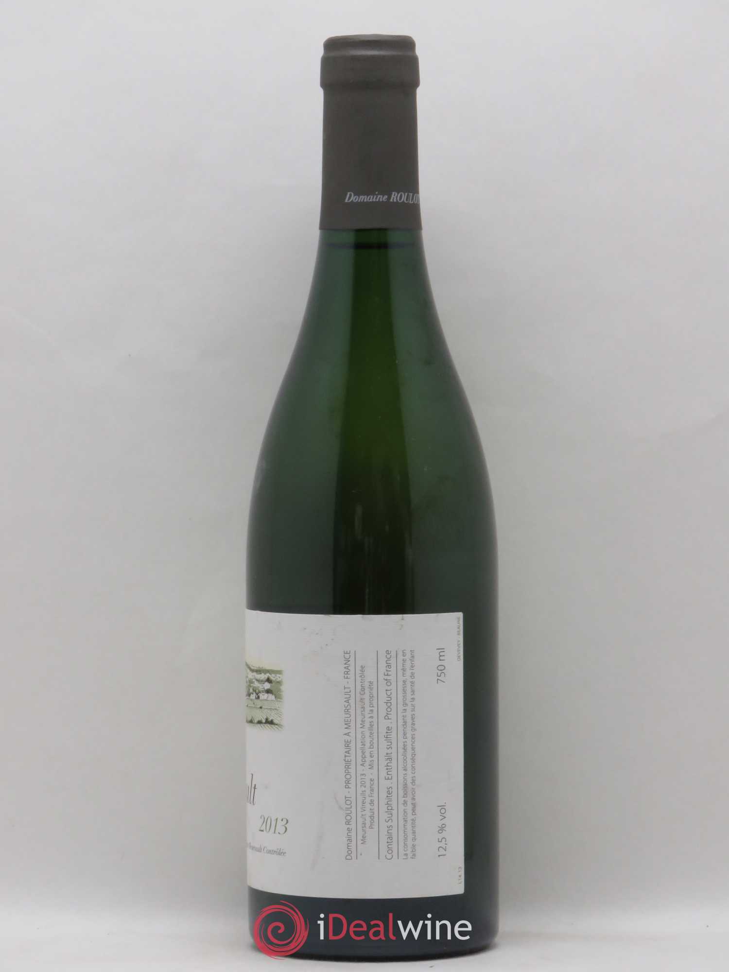 Meursault Les Vireuils Roulot (Domaine) 2013 - Lot de 1 bouteille - 1