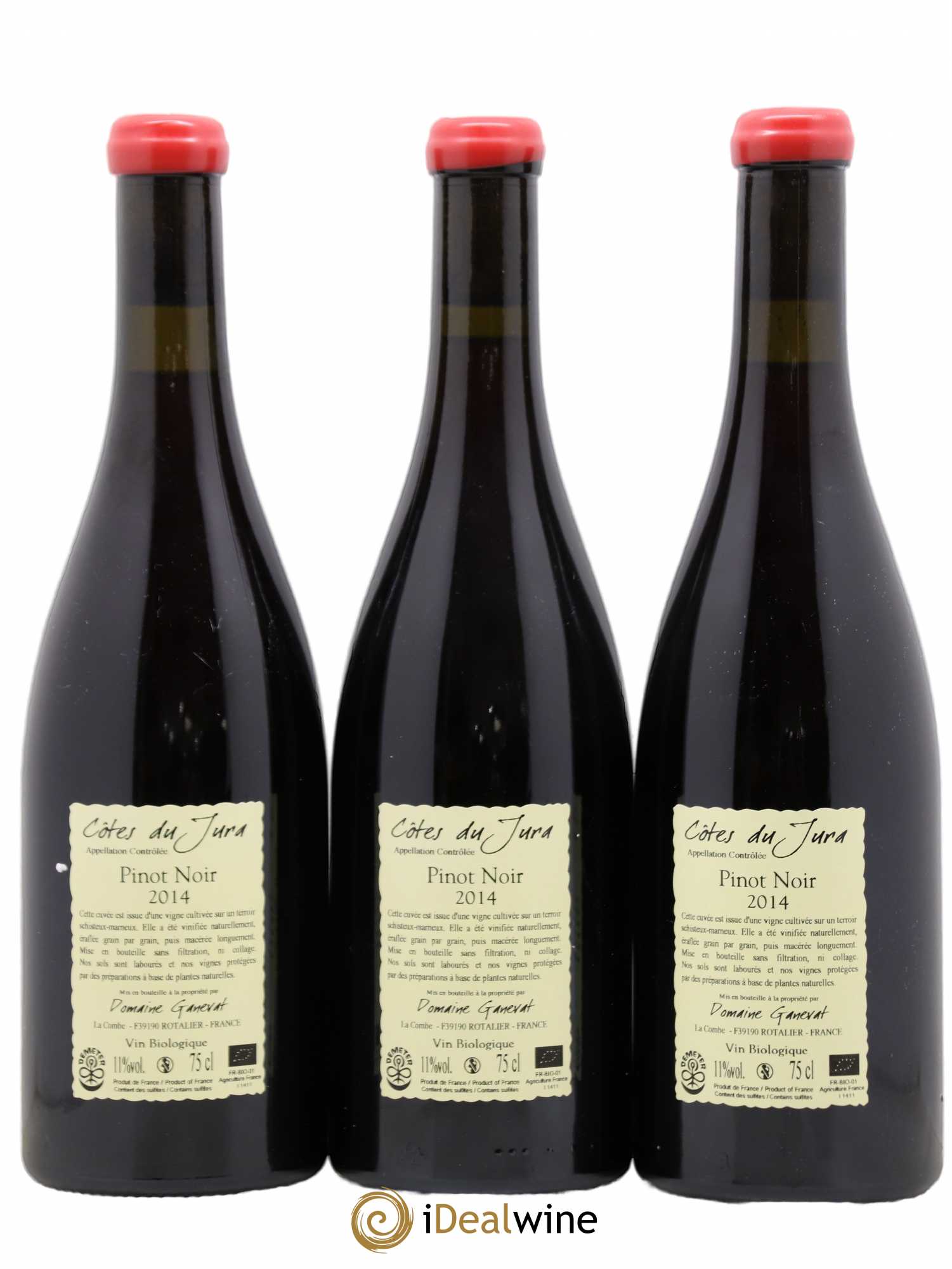 Côtes du Jura Julien En Billat Jean-François Ganevat (Domaine) 2014 - Lot de 3 bouteilles - 1