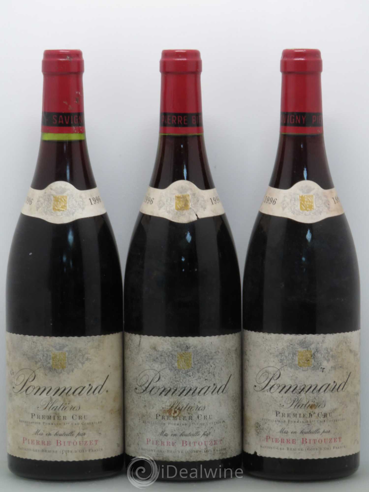 Pommard 1er Cru Les Platières - Pierre Bitouzet 1996 - Posten von 3 Flaschen - 0