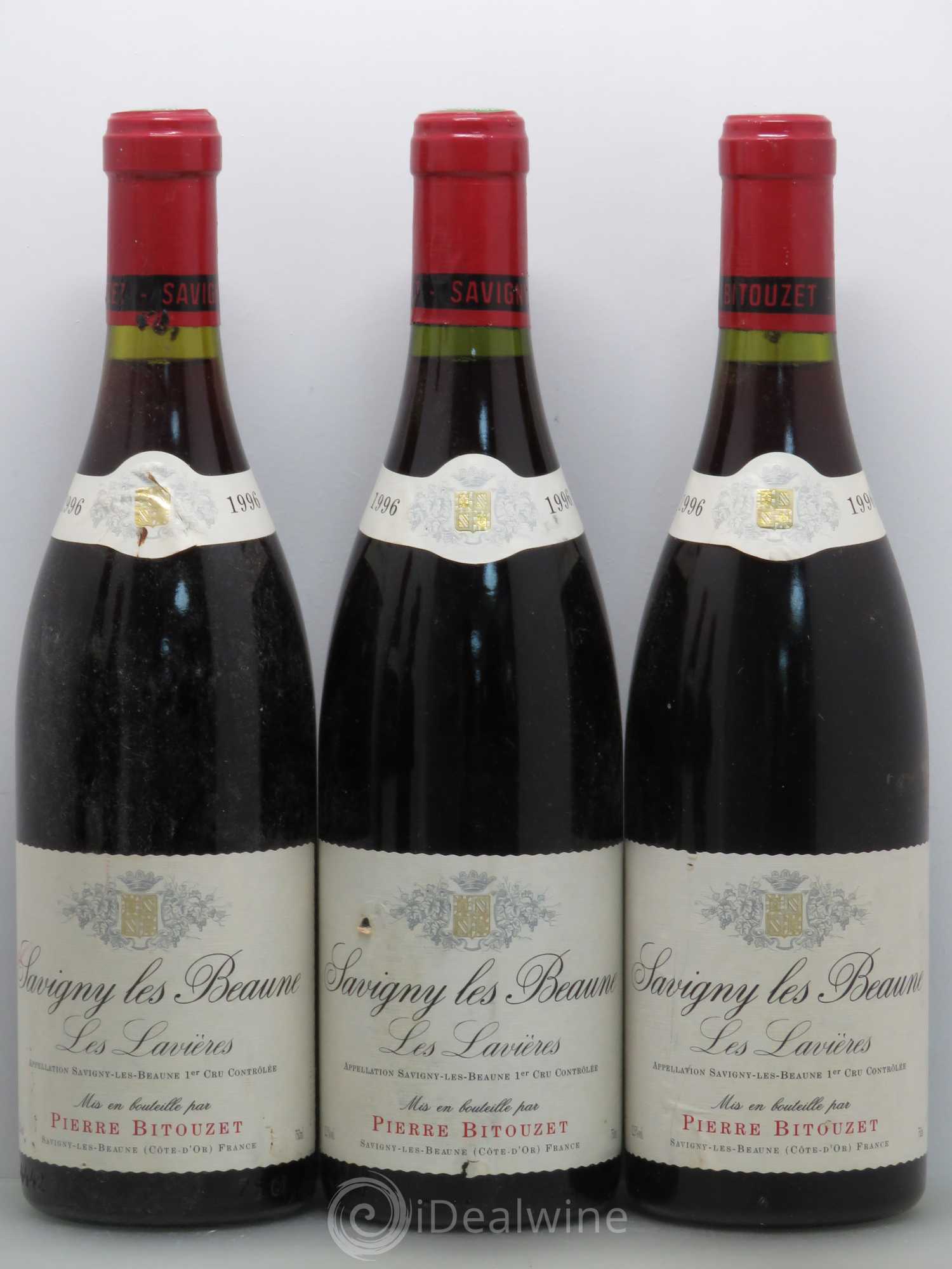 Savigny-lès-Beaune 1er Cru Les Lavières - Pierre Bitouzet 1996 - Posten von 5 Flaschen - 1