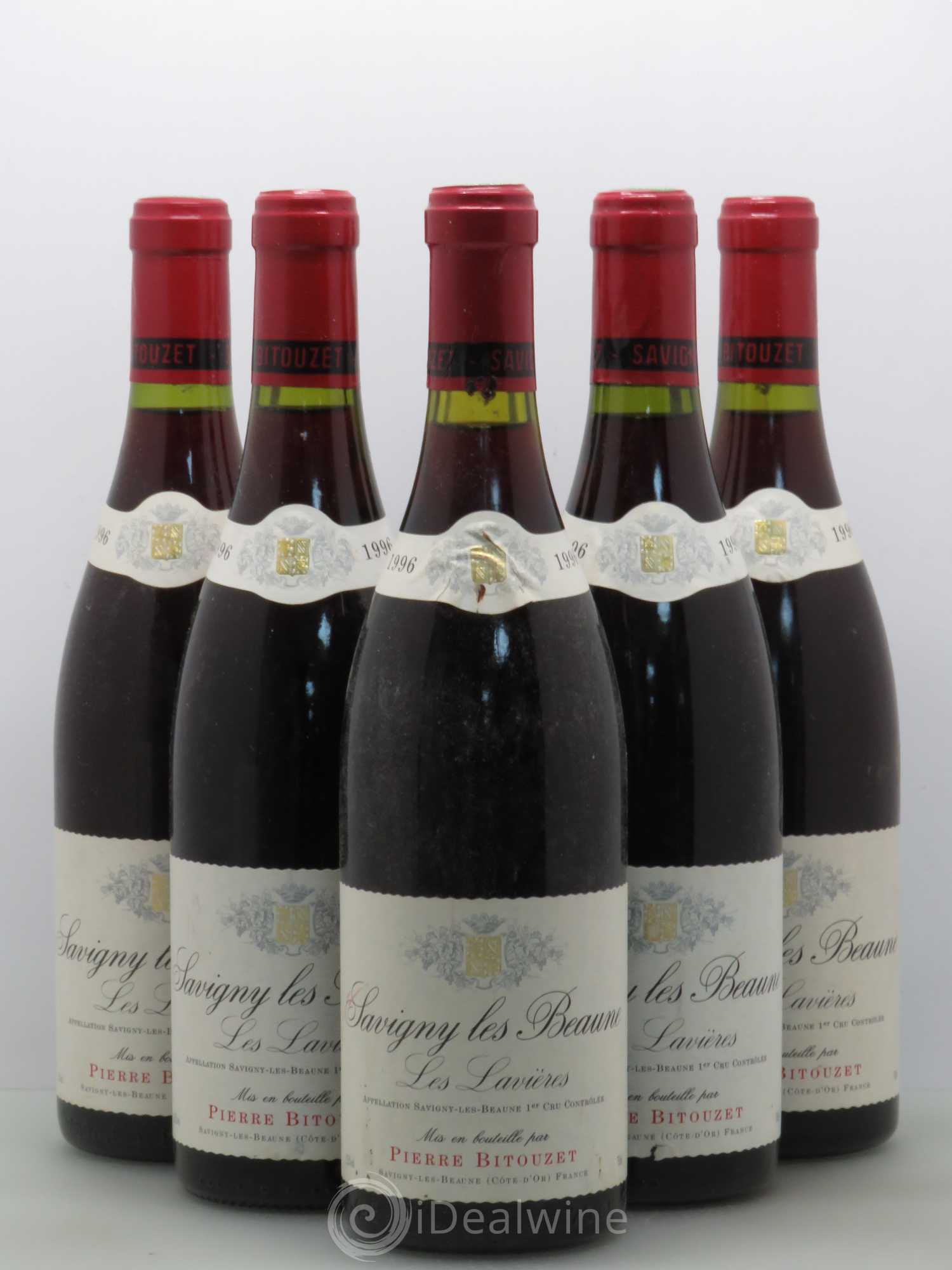 Savigny-lès-Beaune 1er Cru Les Lavières - Pierre Bitouzet 1996 - Posten von 5 Flaschen - 0