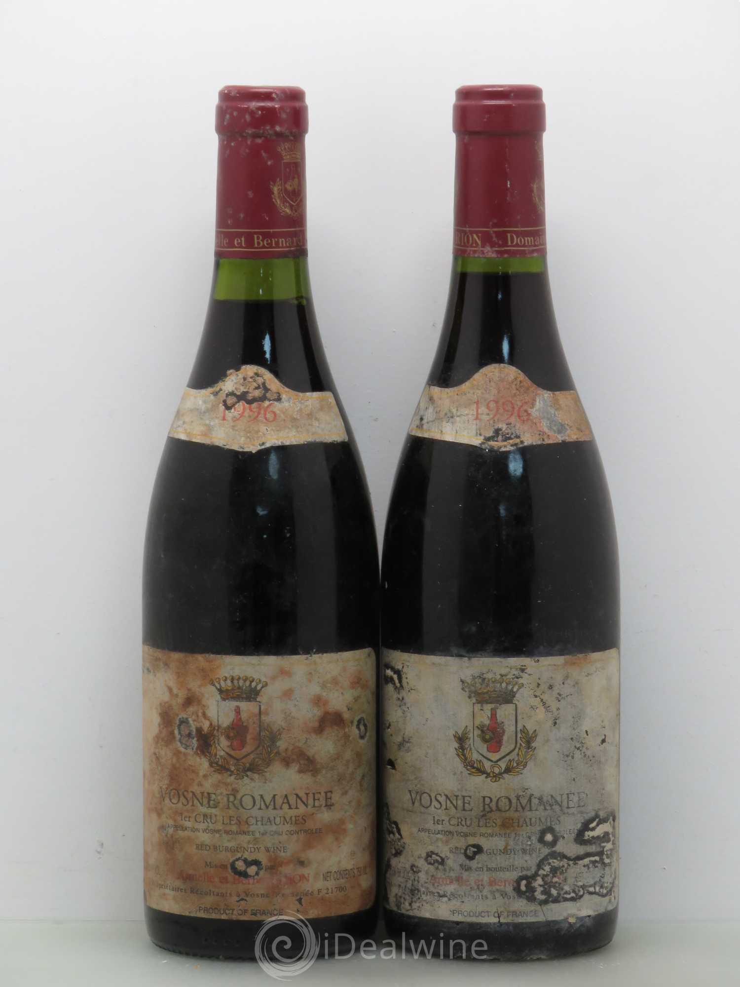 Vosne-Romanée 1er Cru Les Chaumes - Rion 1996 - Lot de 5 bouteilles - 2