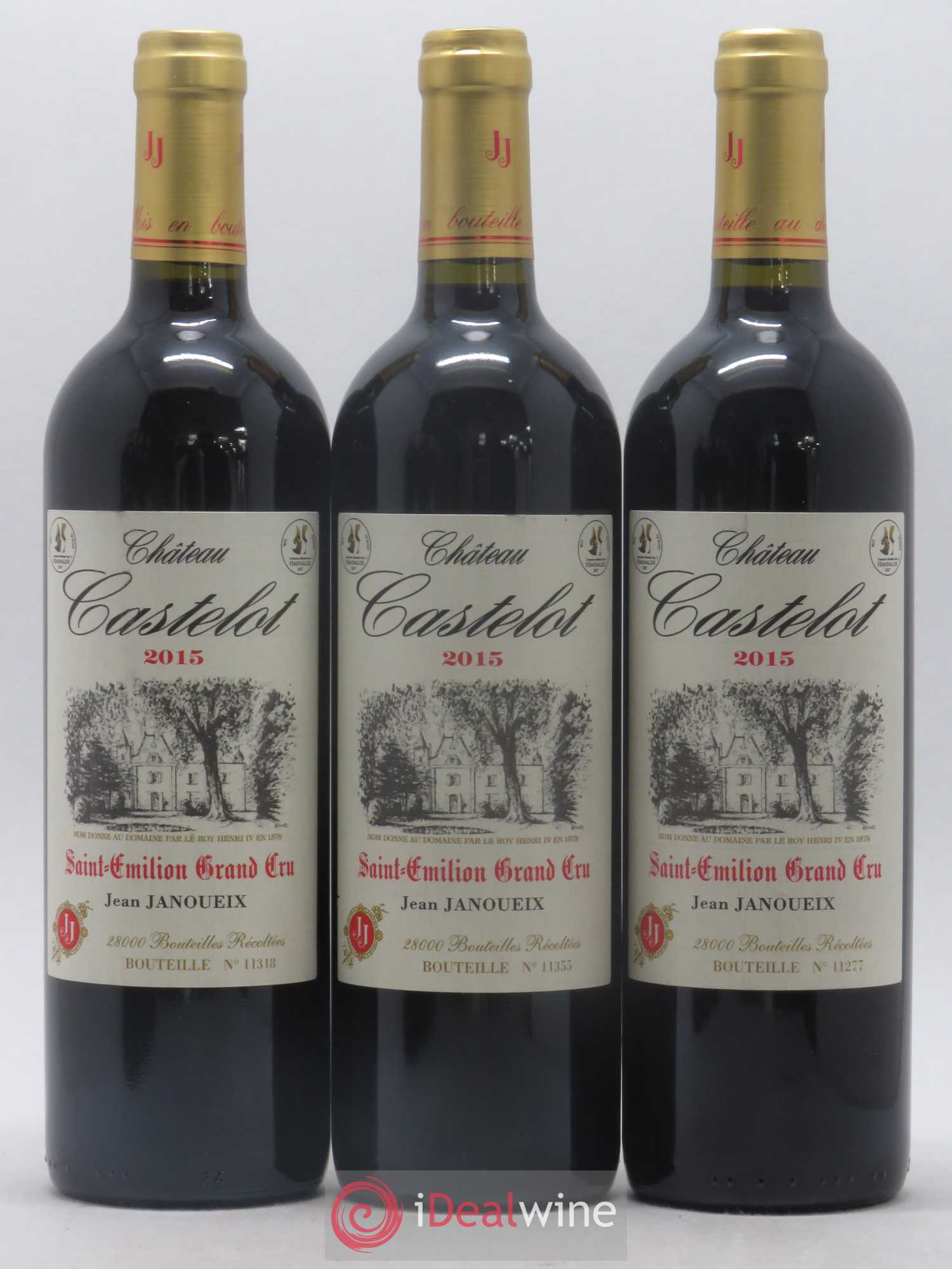 Saint-Émilion Grand Cru Château Castelot 2015 - Lot de 6 bouteilles - 1