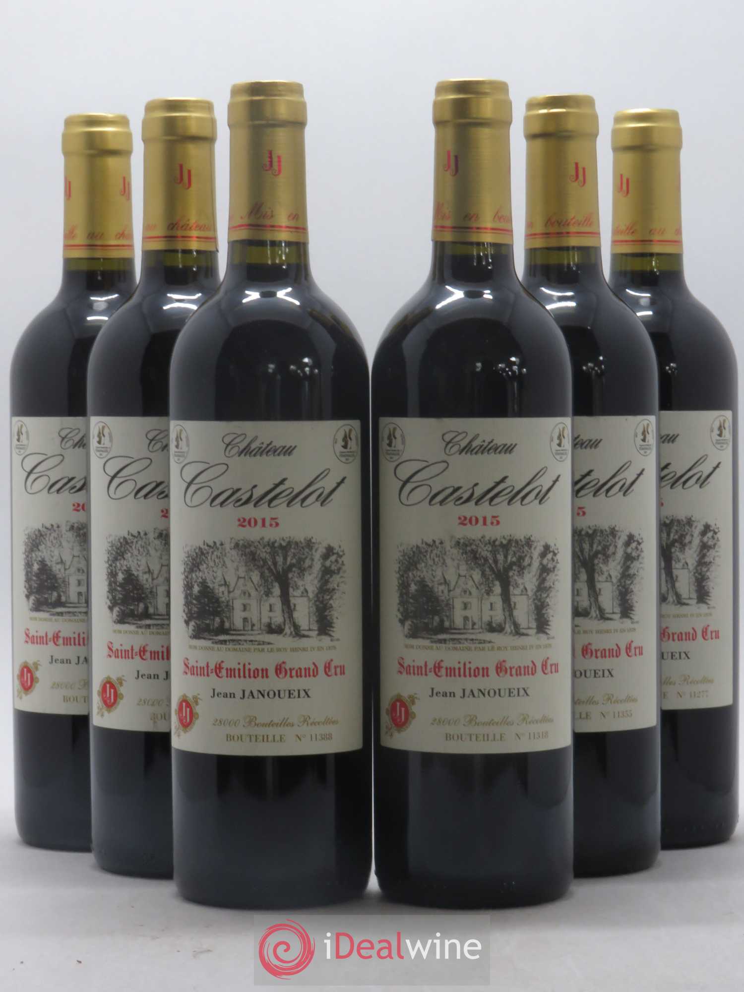Saint-Émilion Grand Cru Château Castelot 2015 - Lot de 6 bouteilles - 0