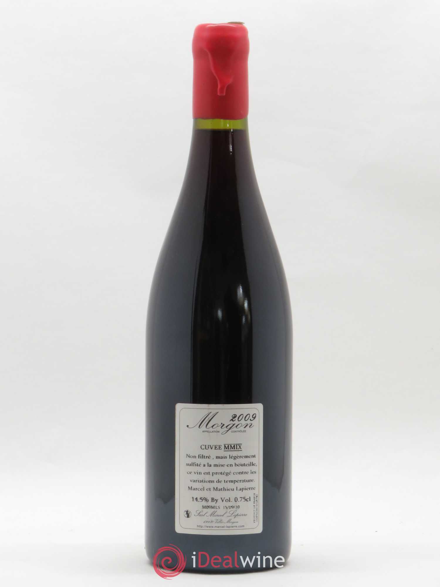 Morgon Cuvée Marcel Lapierre Marcel Lapierre (Domaine) 2009 - Lot de 1 bouteille - 1