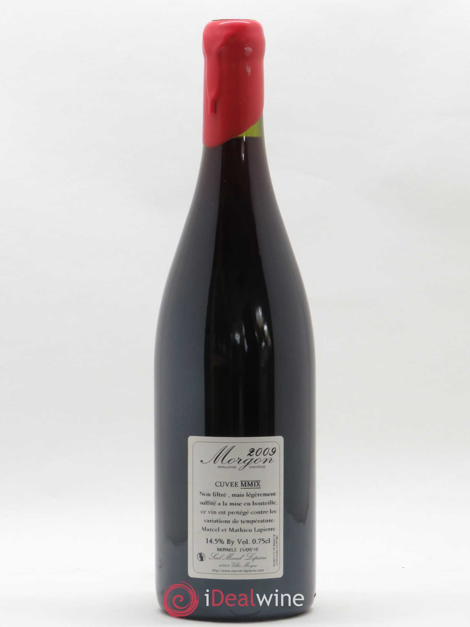 Morgon Cuvée Marcel Lapierre Marcel Lapierre (Domaine) 2009 - Lot de 1 bouteille - 1