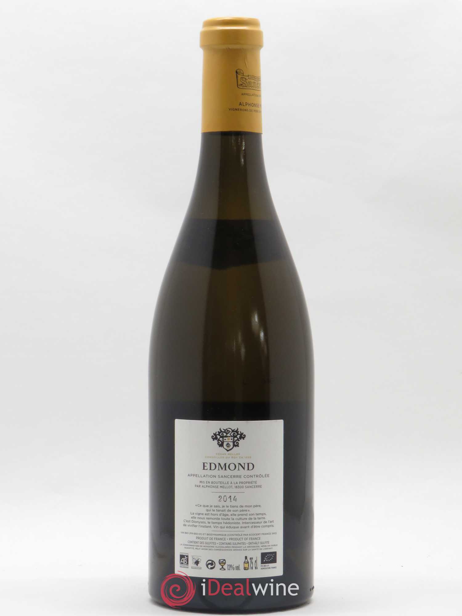 Sancerre Cuvée Edmond Alphonse Mellot 2014 - Lot de 1 bouteille - 1