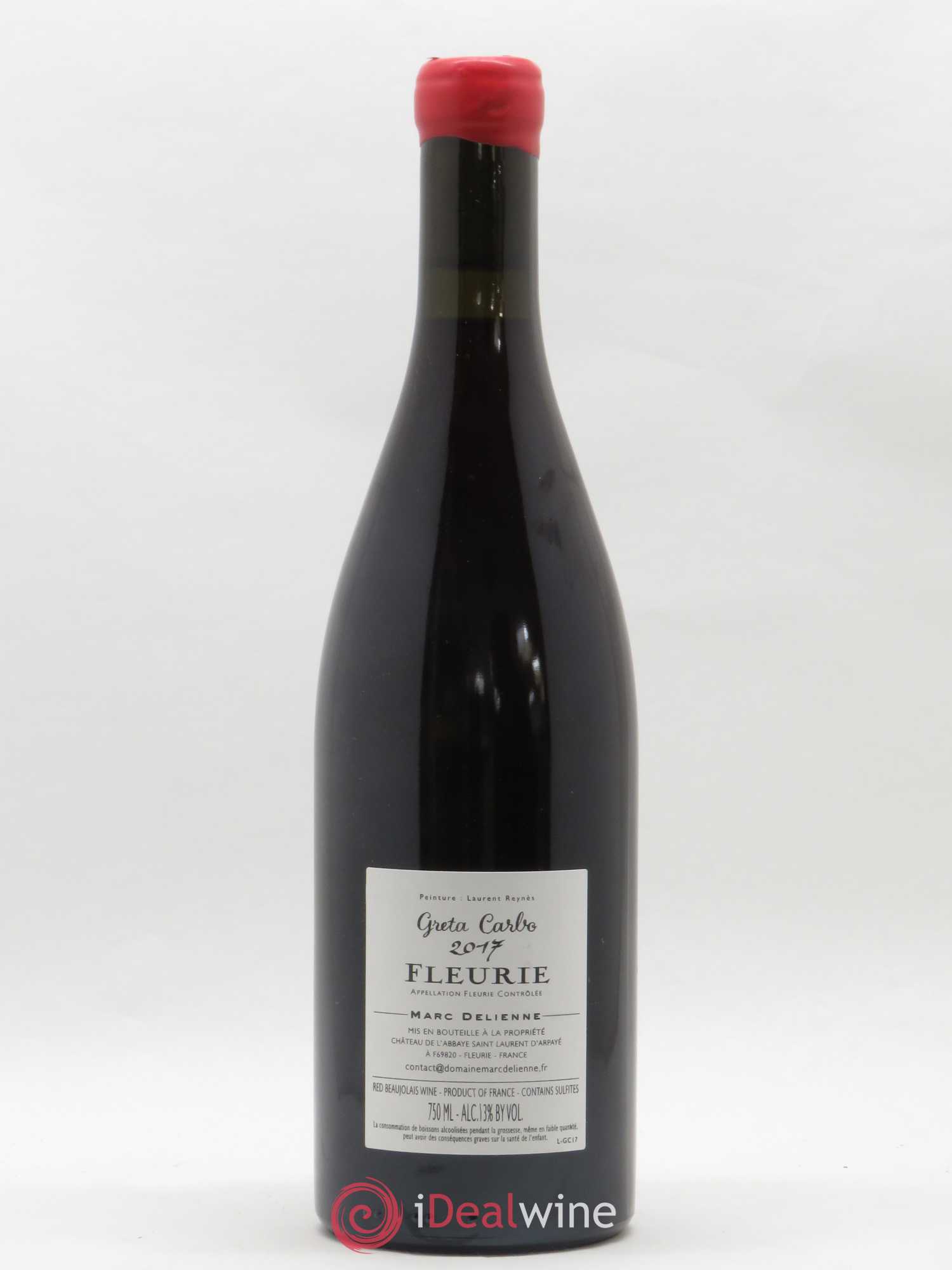 Fleurie Greta Carbo Marc Delienne 2017 - Lot de 1 bouteille - 1