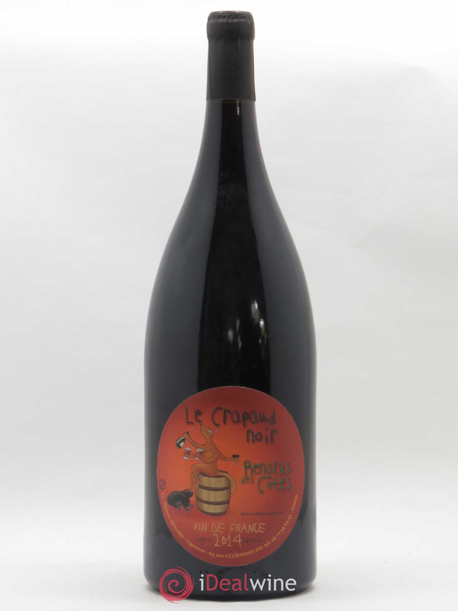 Vin de France Le Crapaud Noir Domaine Renards des Côtes 2014 - Lot de 1 magnum - 0