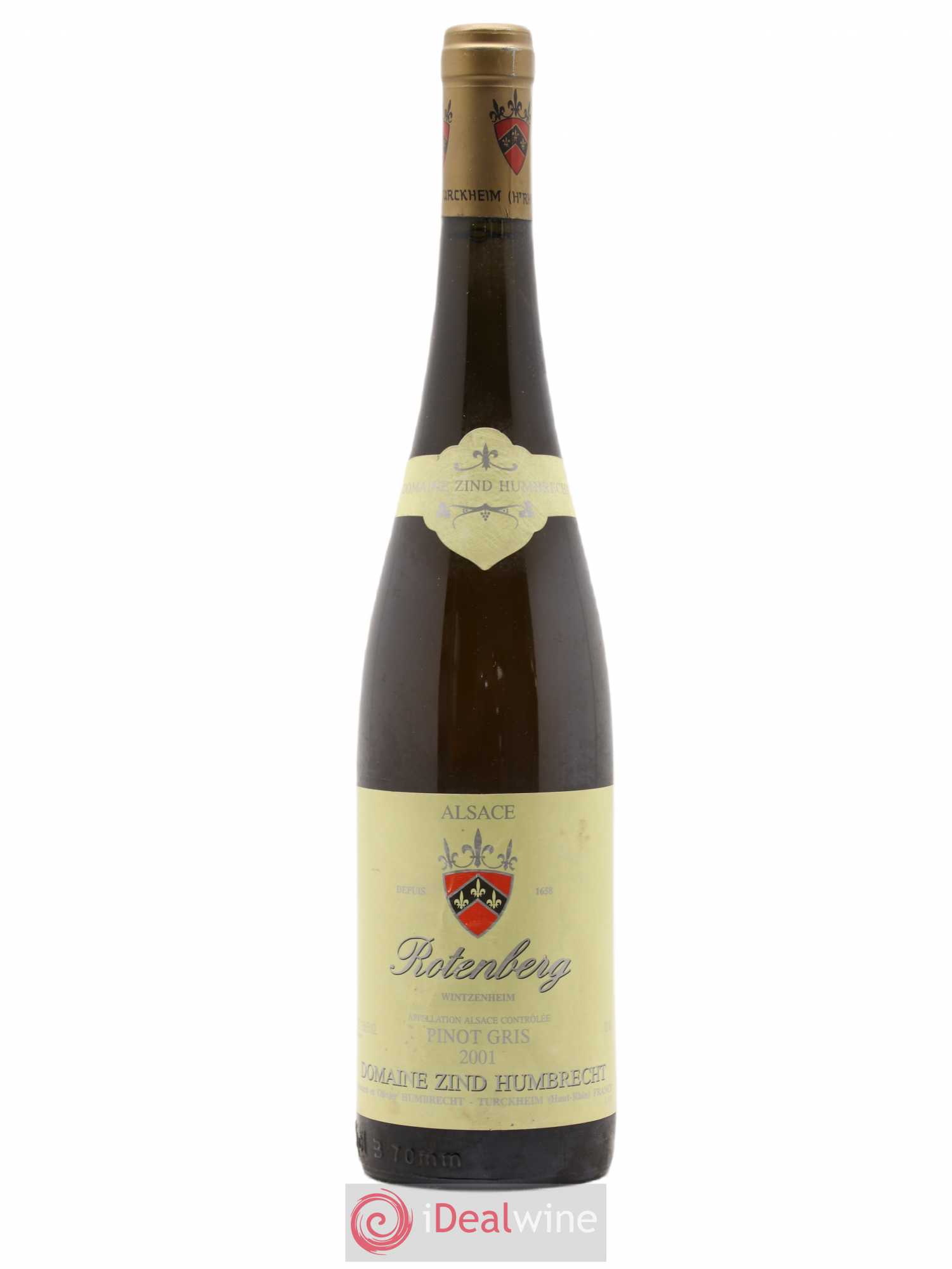 Alsace Pinot Gris Rotenberg Zind-Humbrecht (Domaine) 2001 - Lot de 1 bouteille - 0