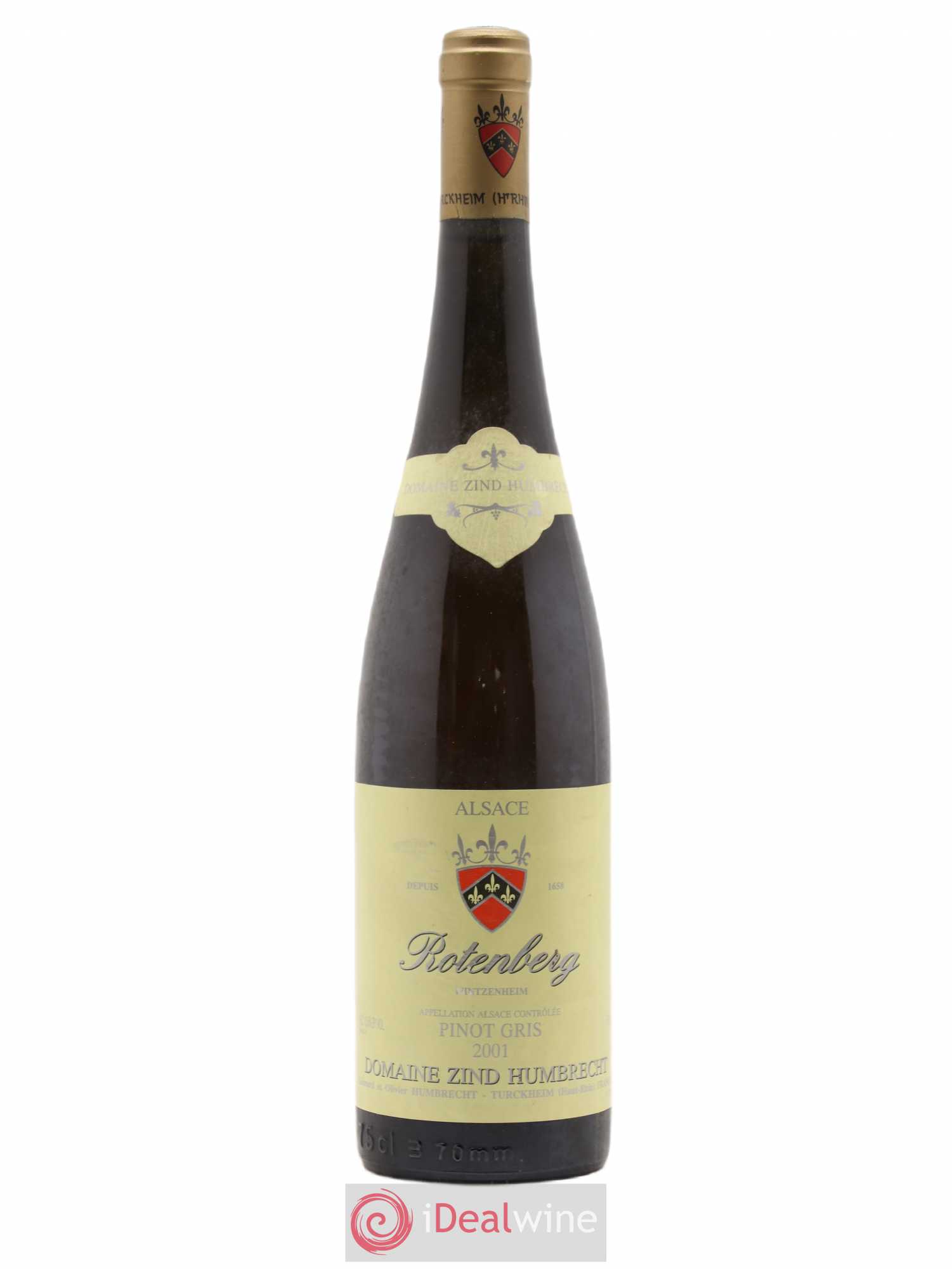 Alsace Pinot Gris Rotenberg Zind-Humbrecht (Domaine) 2001 - Lot de 1 bouteille - 0