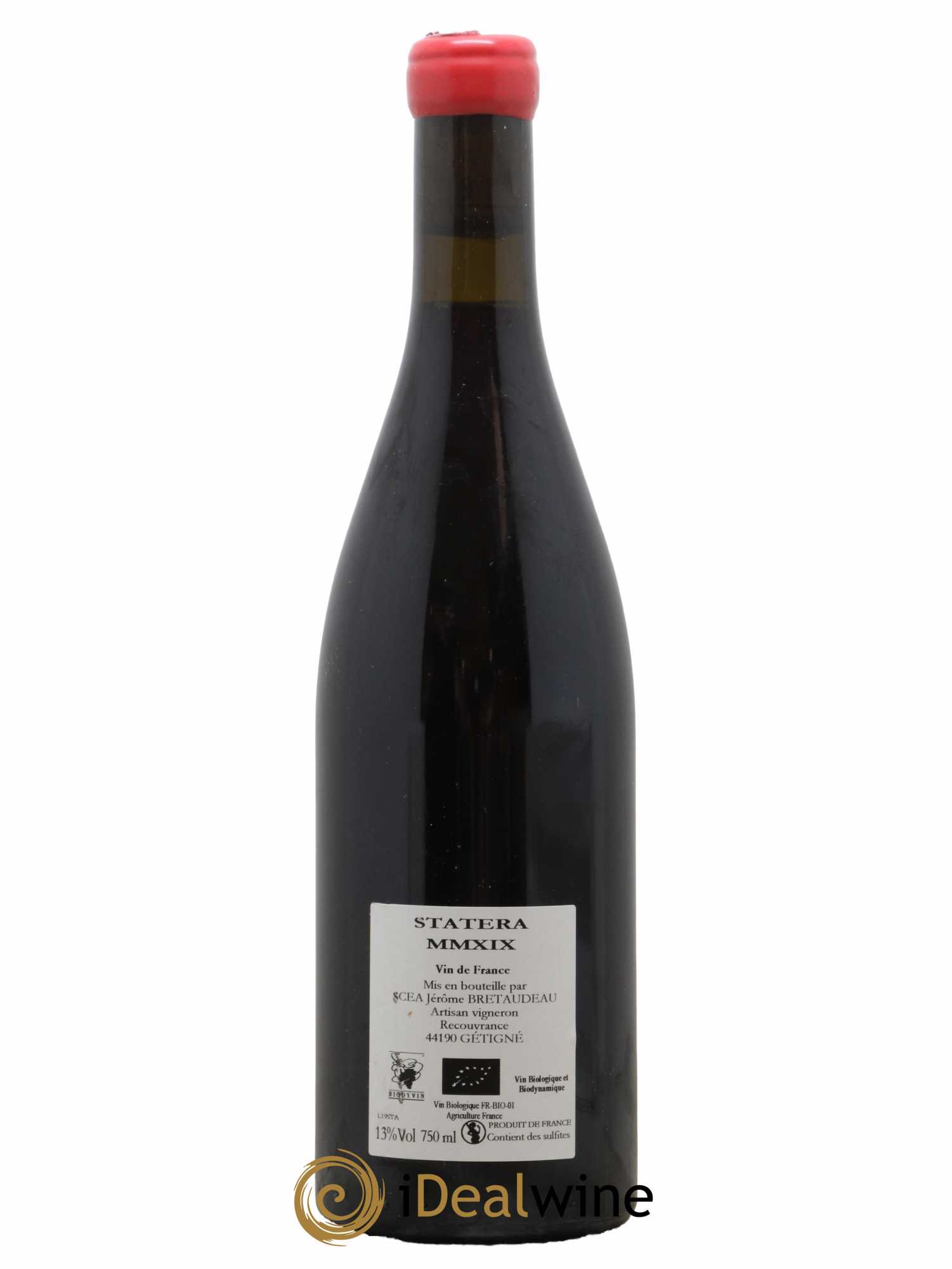 Vin de France Statera Jérôme Bretaudeau - Domaine de Bellevue 2019 - Lot de 1 bouteille - 1