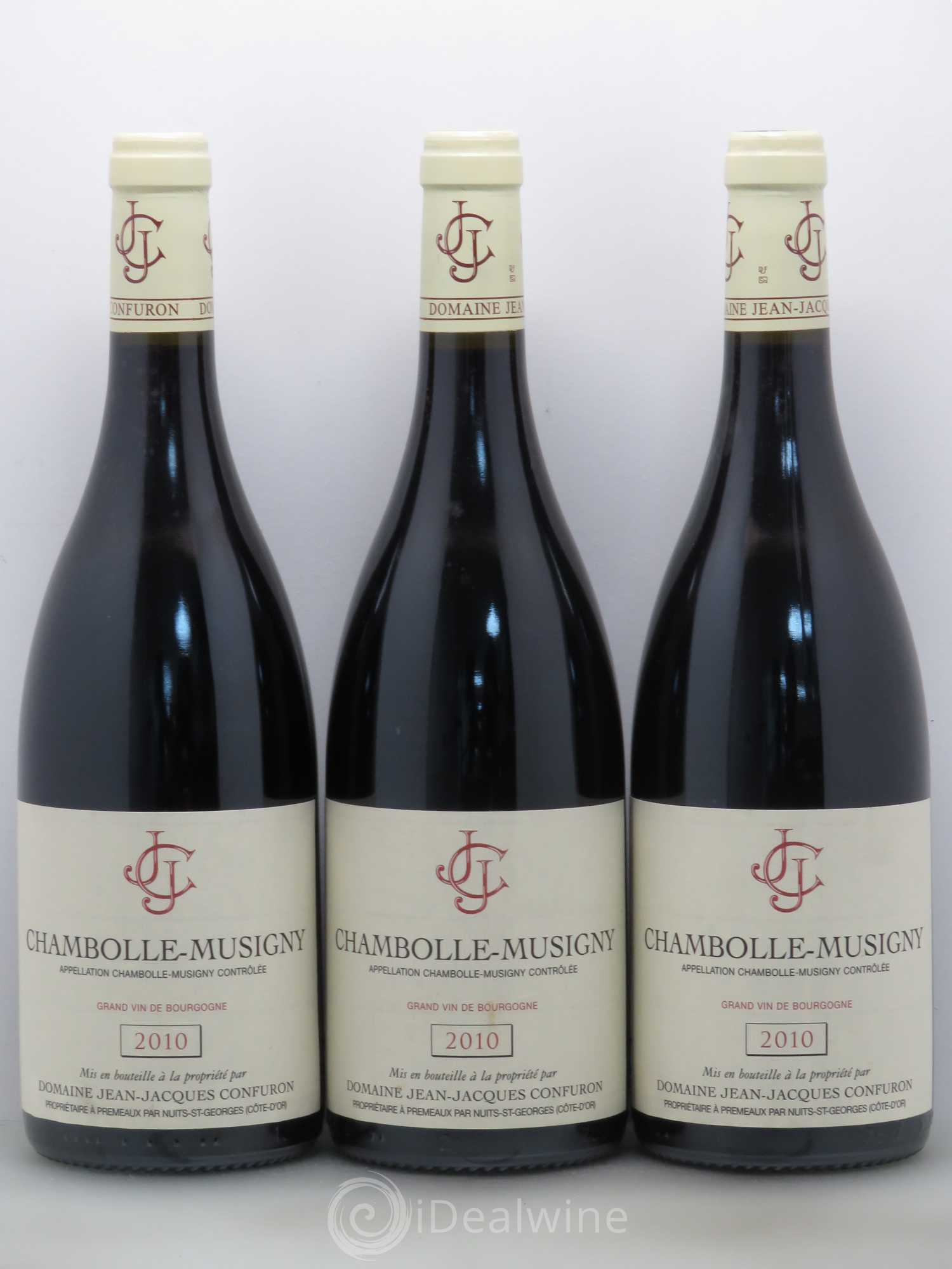 Chambolle-Musigny Jean-Jacques Confuron 2010 - Lot de 3 bouteilles - 0