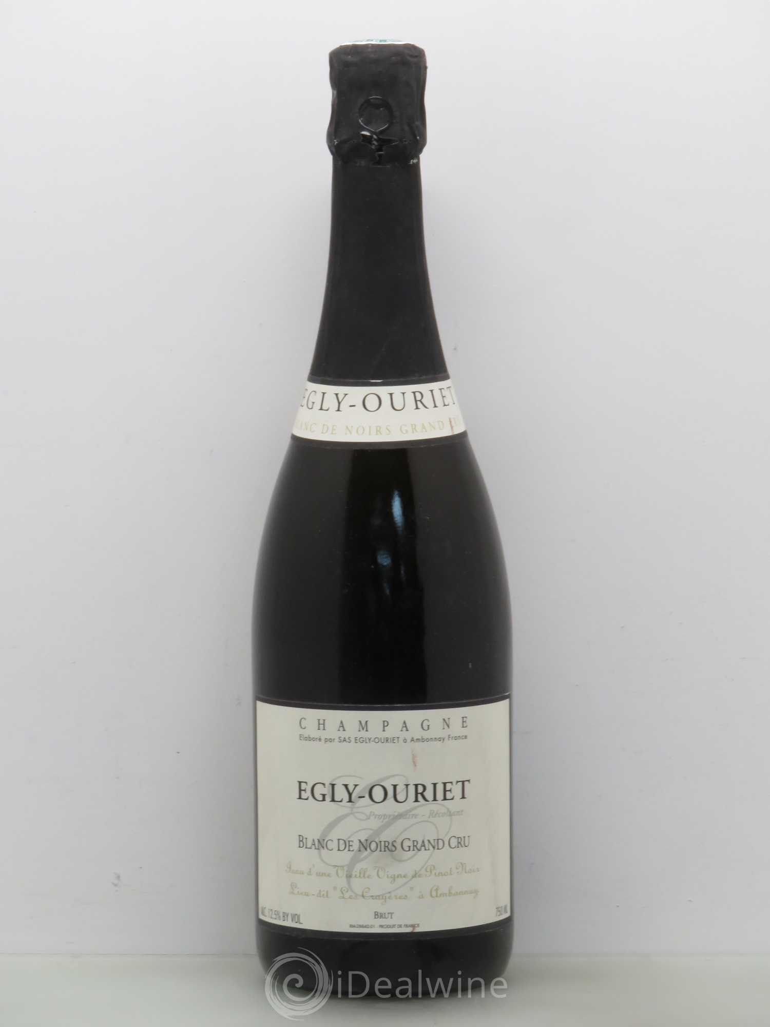 Blanc de Noirs Les Crayères Vieilles vignes Egly-Ouriet 50 mois en cave Dégorgement en septembre 2011 - Posten von 1 Flasche - 0