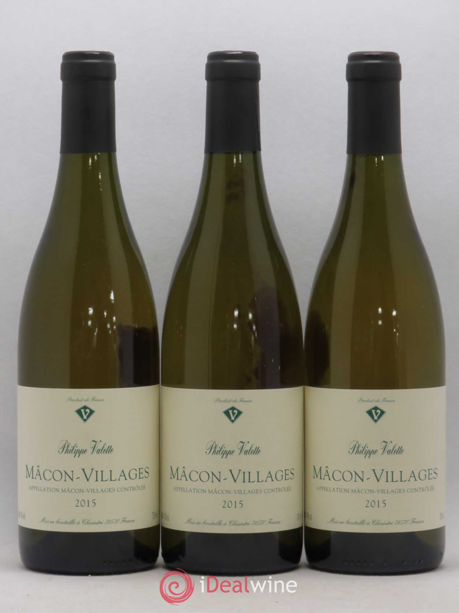 Mâcon-Villages Valette (Domaine) 2015 - Lot de 3 bouteilles - 0