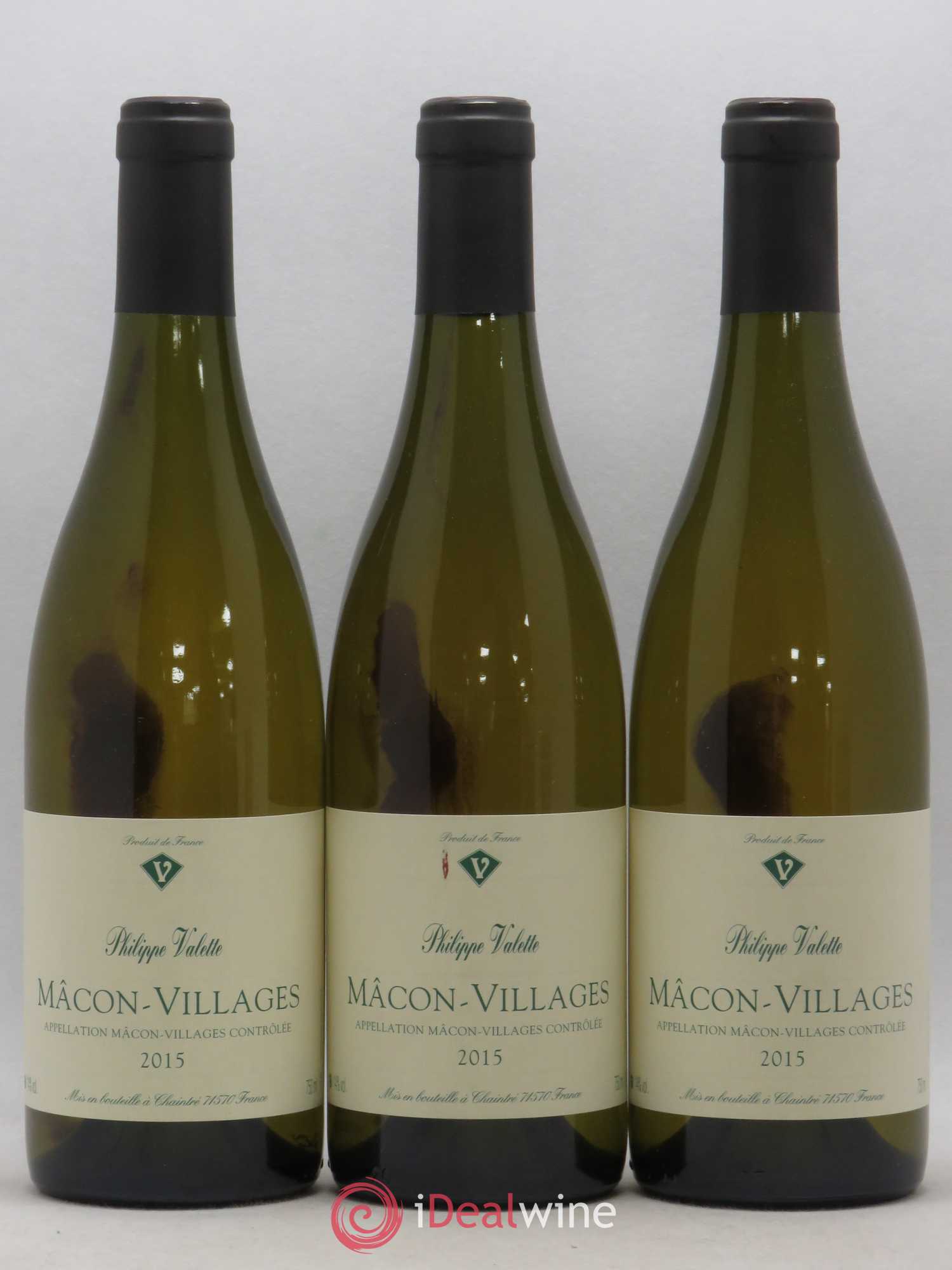 Mâcon-Villages Valette (Domaine) 2015 - Lot de 3 bouteilles - 0