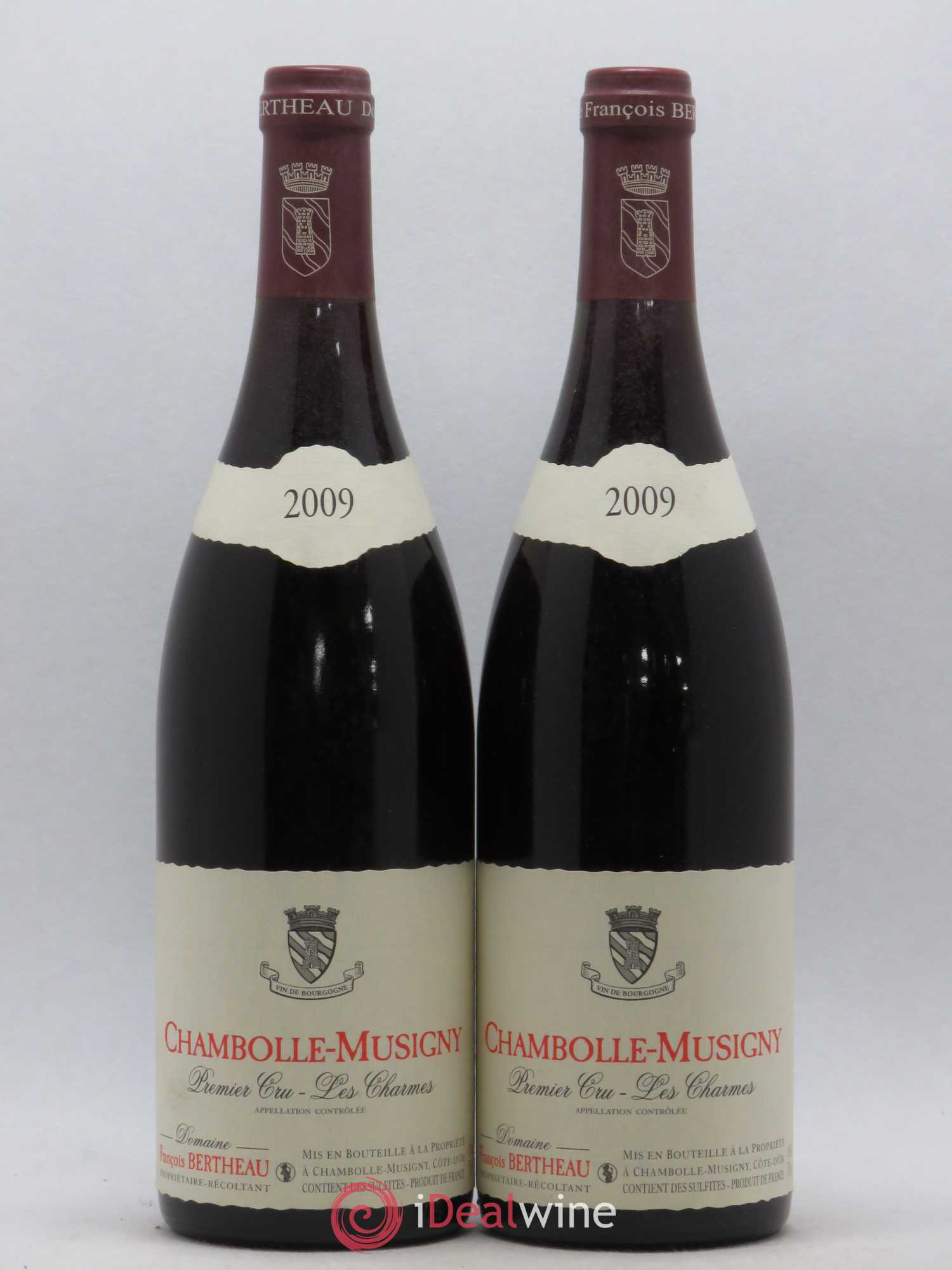 Chambolle-Musigny 1er Cru Les Charmes Domaine Francois Bertheau 2009 - Posten von 2 Flaschen - 0