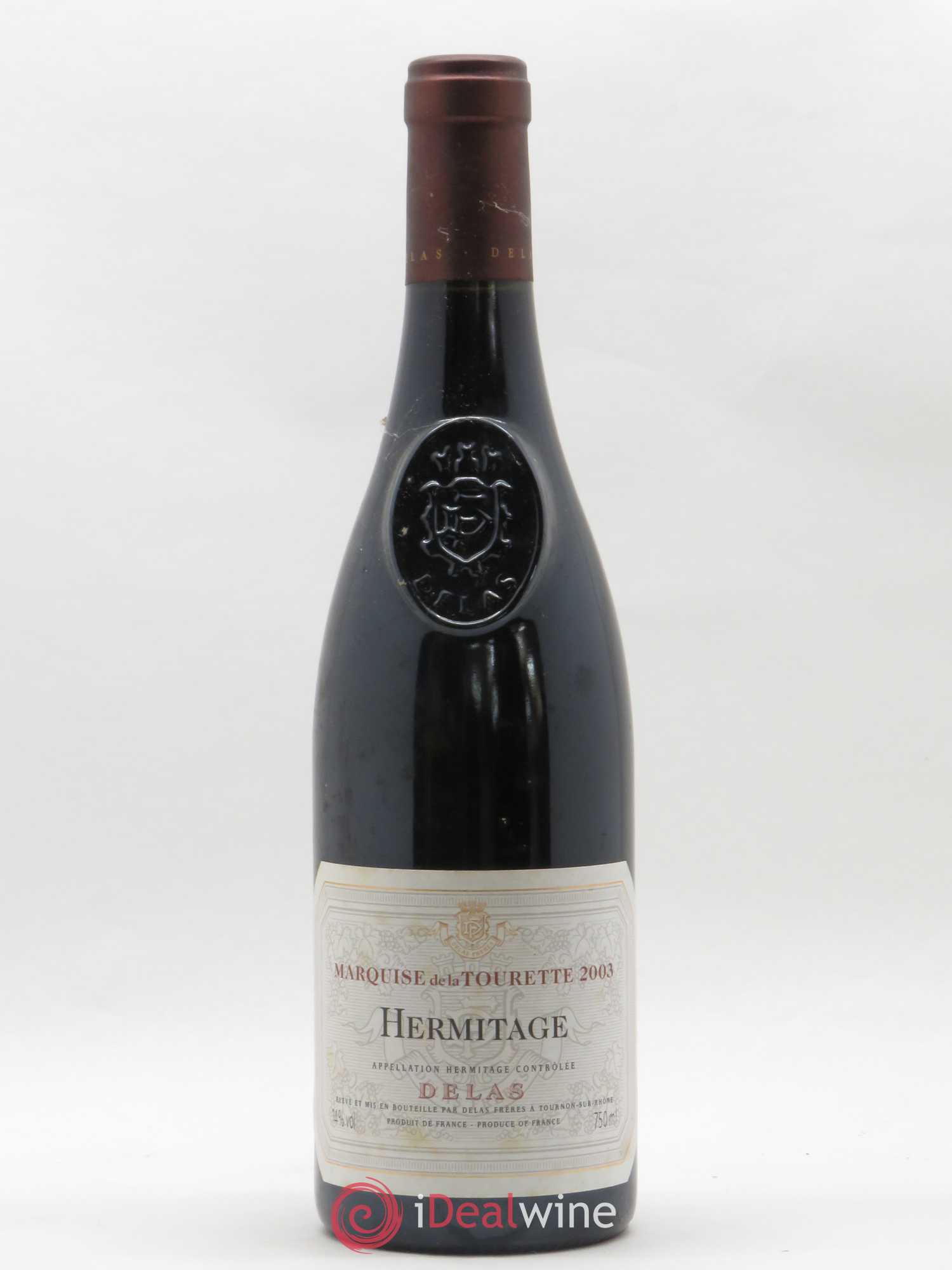 Hermitage Marquise de la Tourette Delas Frères 2003 - Lot de 1 bouteille - 0