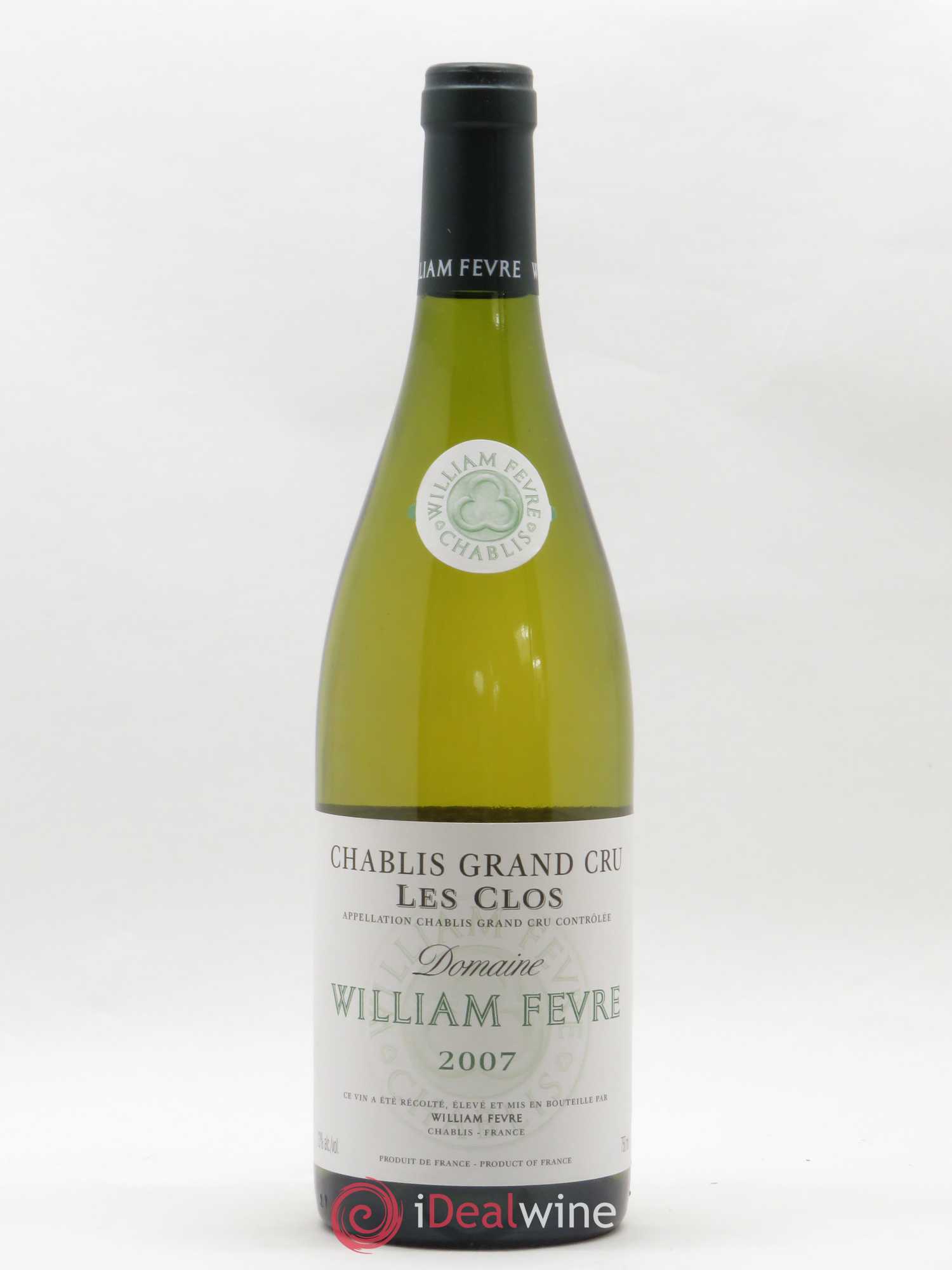 Chablis Grand Cru Les Clos William Fèvre 2007 - Lot de 1 bouteille - 0