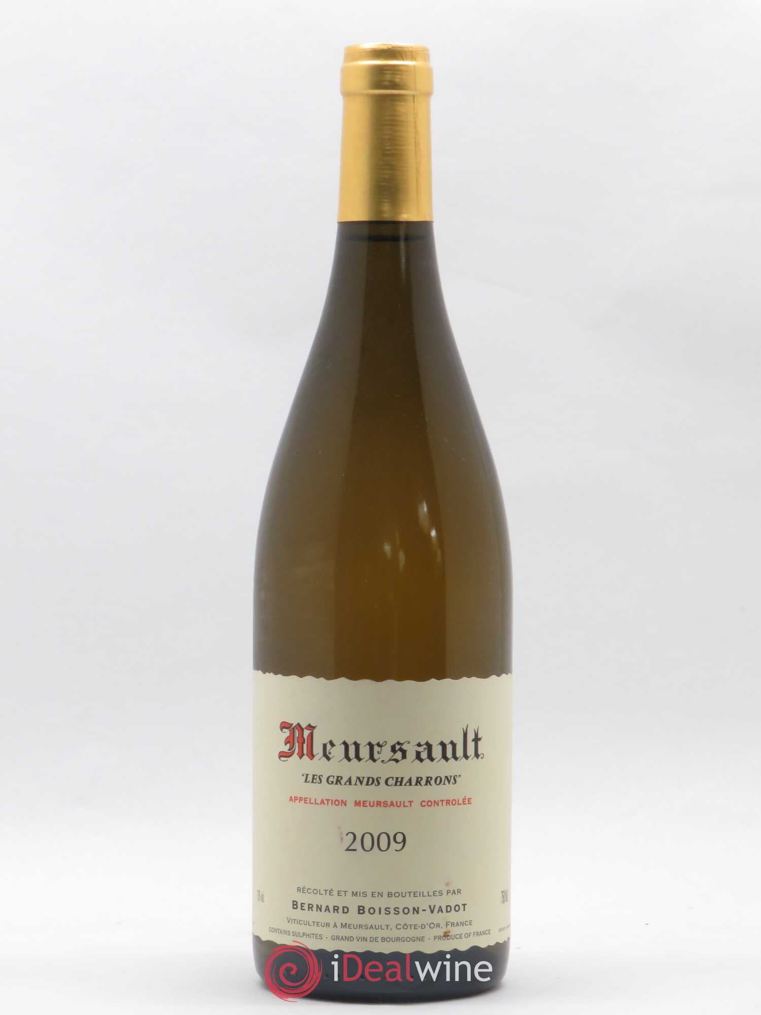 Meursault Les Grands Charrons Boisson-Vadot (Domaine) 2009 - Lot de 1 bouteille - 0