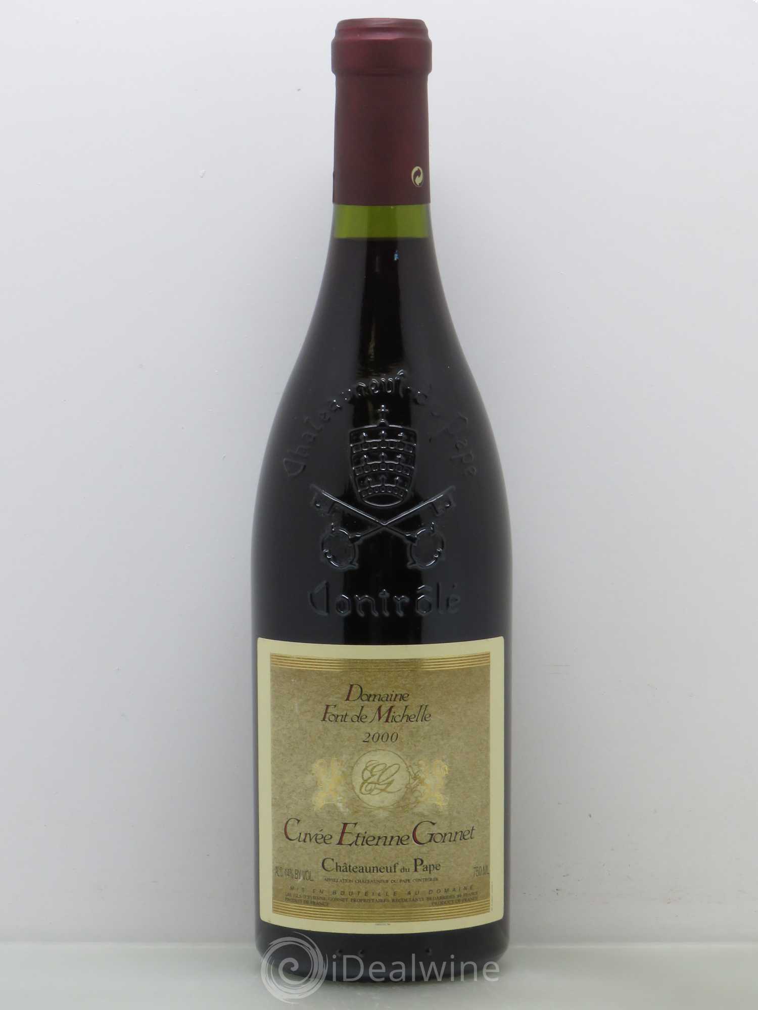 Châteauneuf-du-Pape Domaine Font de Michelle Cuvée Etienne Gonnet Famille Gonnet 2000 - Lot de 1 bouteille - 0