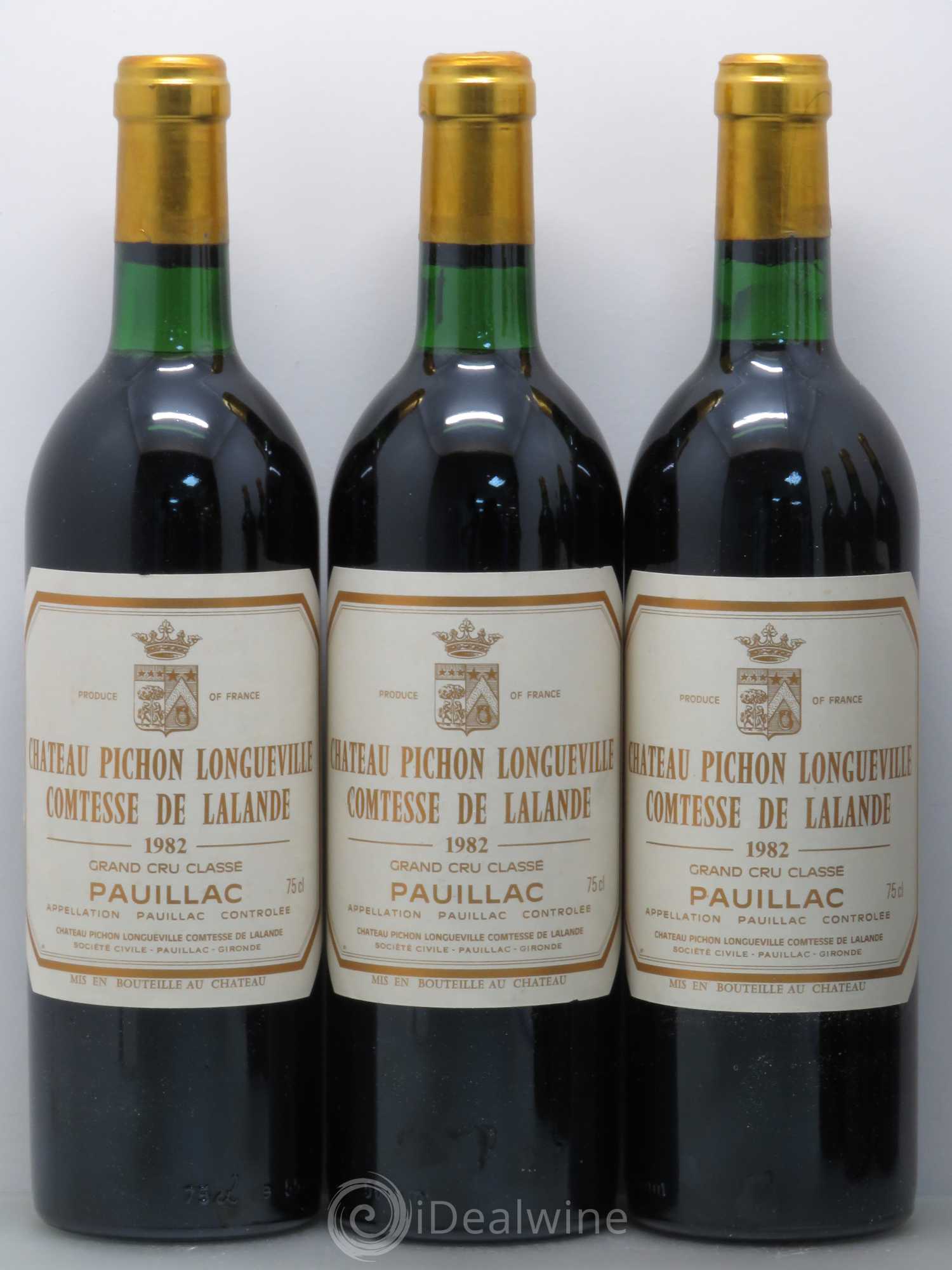 Château Pichon Longueville Comtesse de Lalande 2ème Grand Cru Classé 1982 - Lot de 6 bouteilles - 1