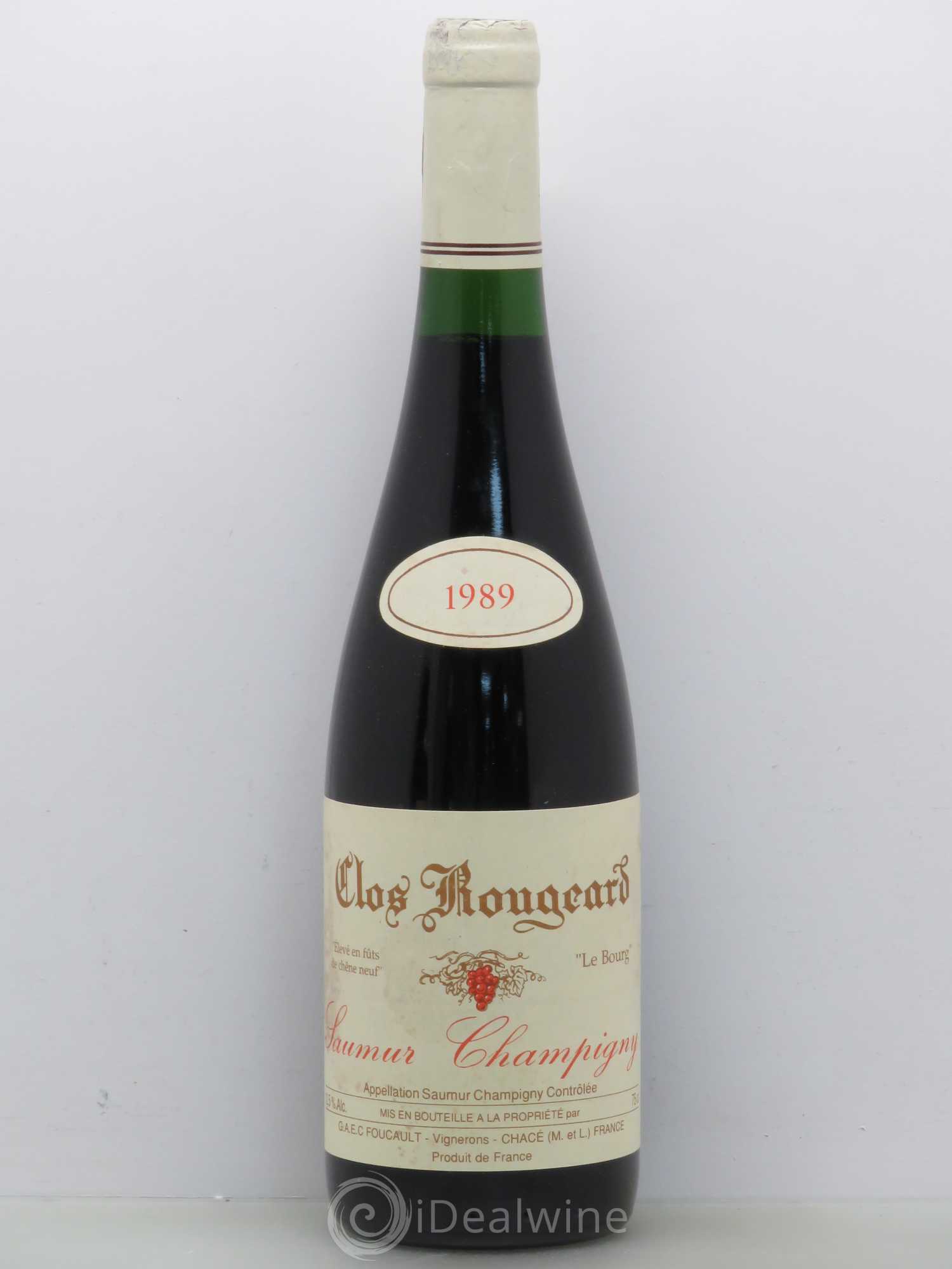 Saumur-Champigny Le Bourg Clos Rougeard 1989 - Lot de 1 bouteille - 0