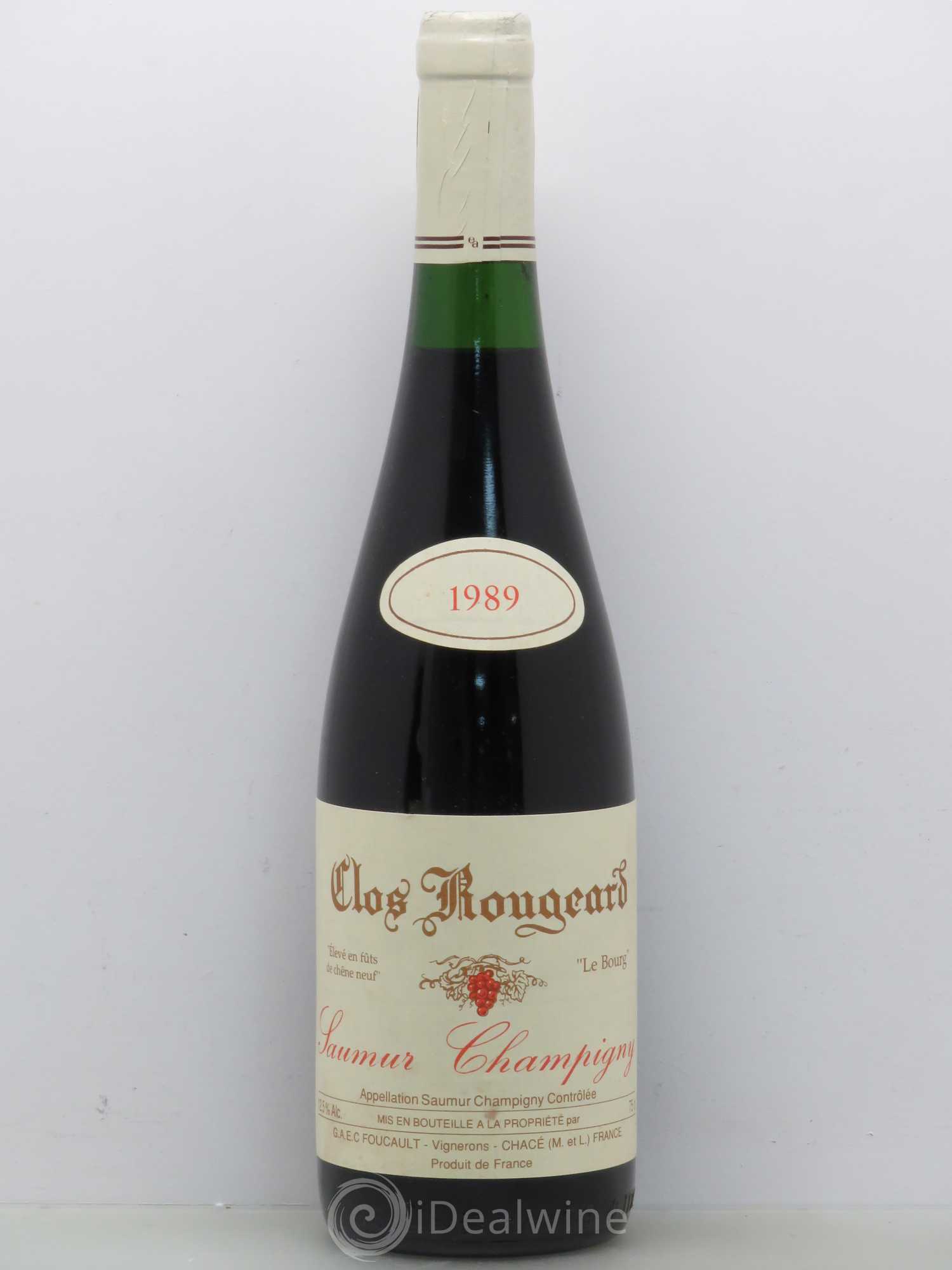 Saumur-Champigny Le Bourg Clos Rougeard 1989 - Lot de 1 bouteille - 0