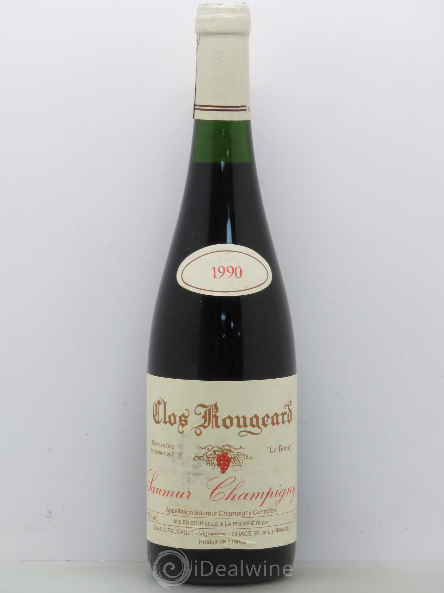 Saumur-Champigny Le Bourg Clos Rougeard 1990 - Lot de 1 bouteille - 0