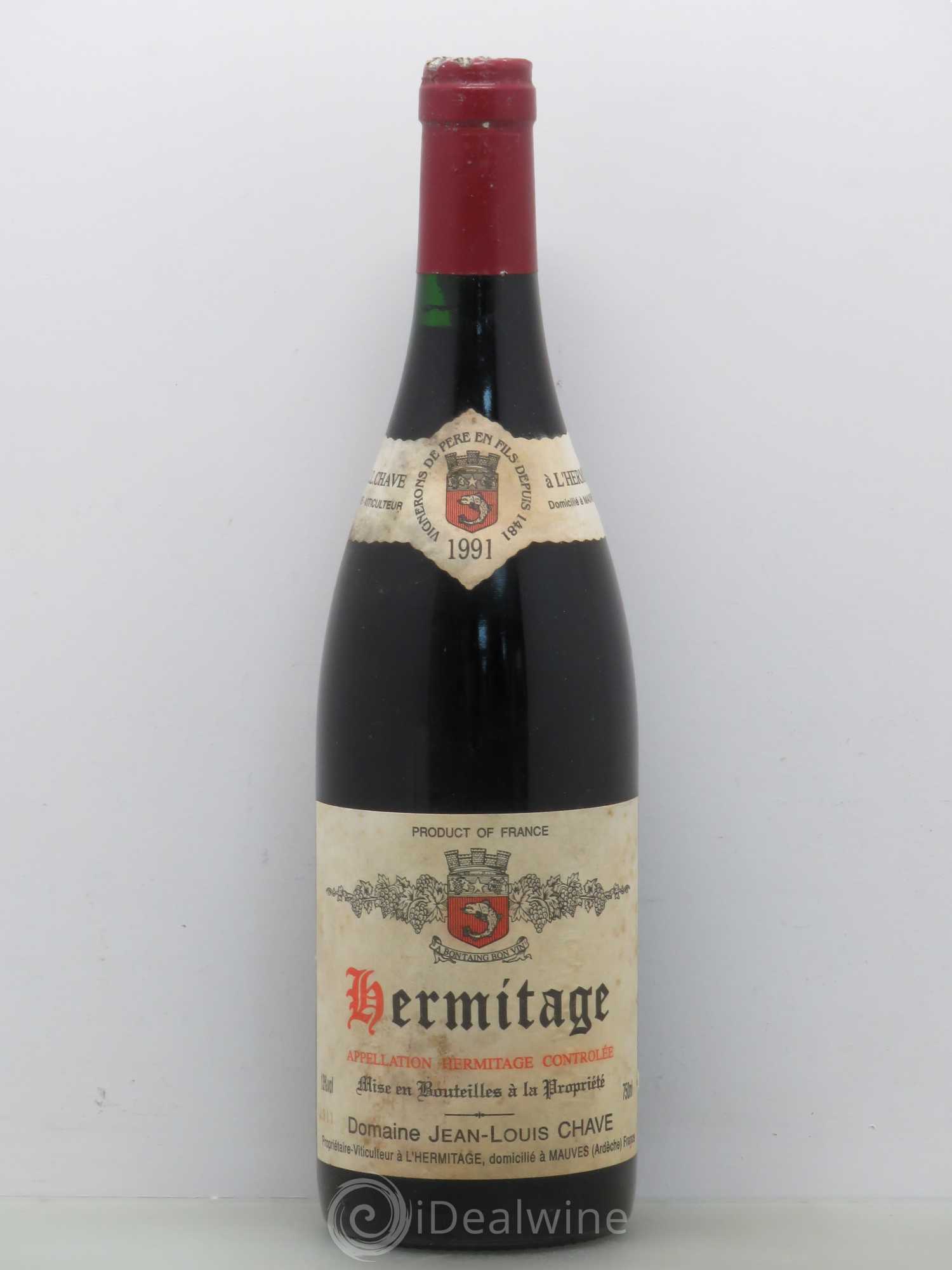 Hermitage Jean-Louis Chave 1991 - Lot de 1 bouteille - 0