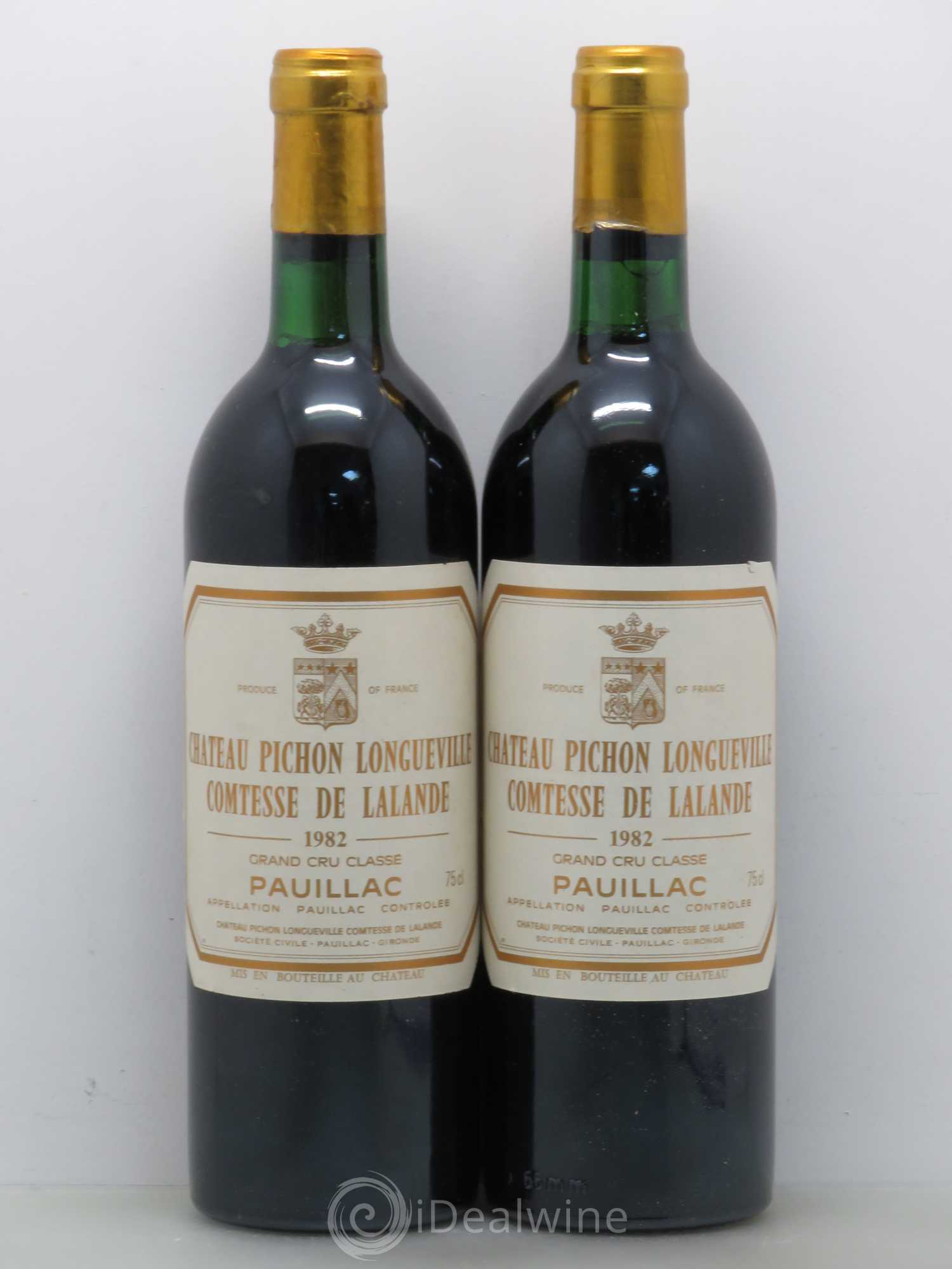 Château Pichon Longueville Comtesse de Lalande 2ème Grand Cru Classé 1982 - Lot de 2 bouteilles - 0