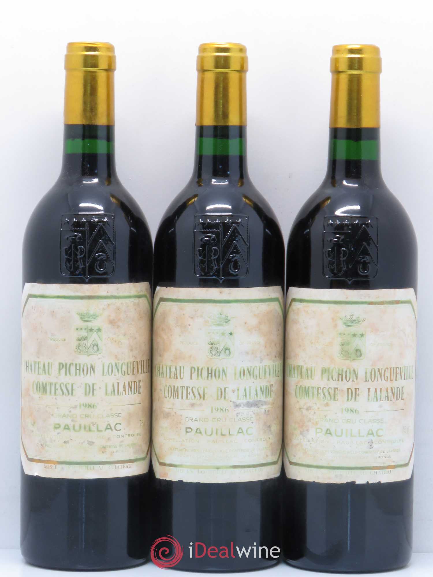 Château Pichon Longueville Comtesse de Lalande 2ème Grand Cru Classé 1986 - Lot de 12 bouteilles - 1
