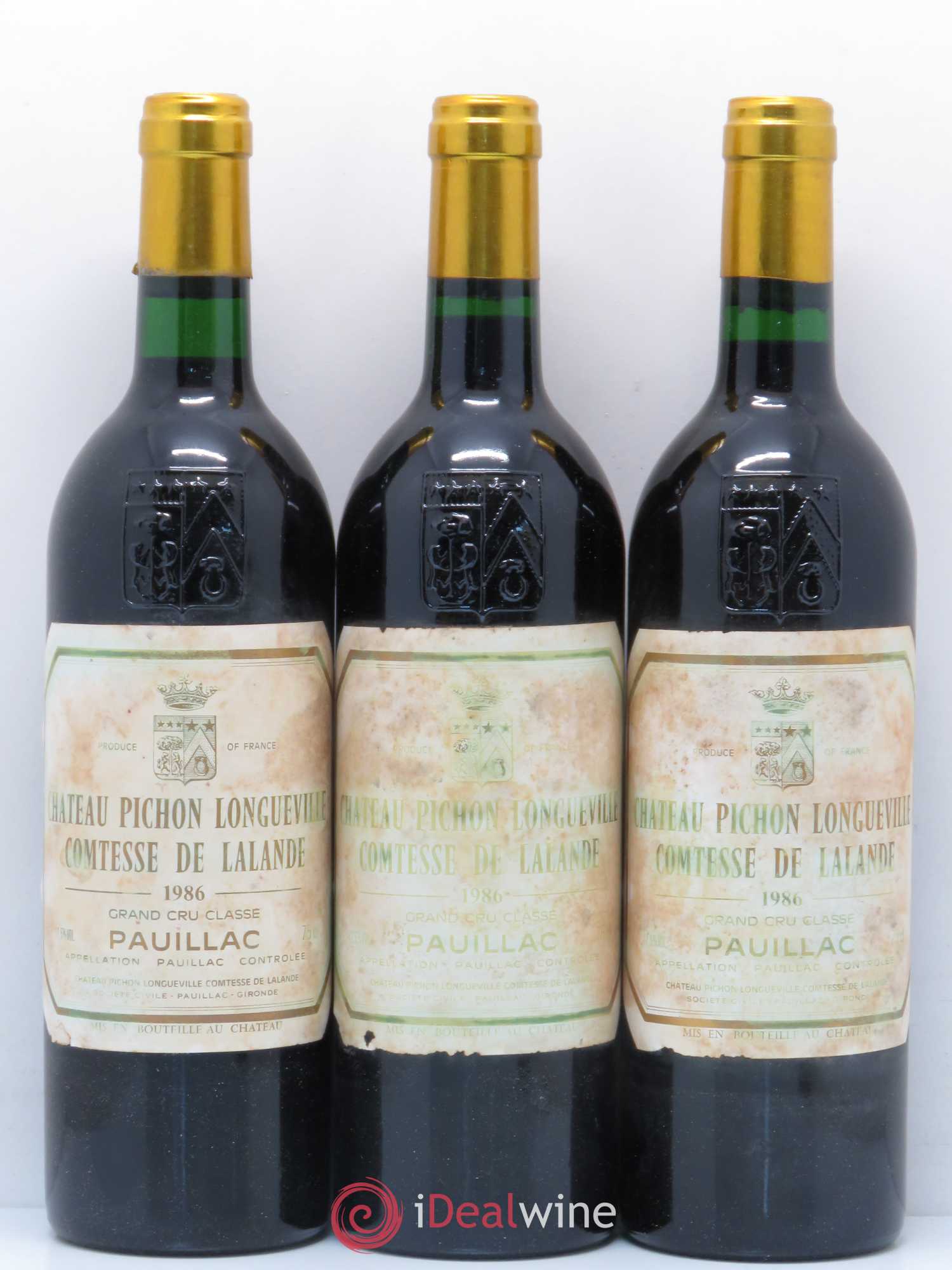 Château Pichon Longueville Comtesse de Lalande 2ème Grand Cru Classé 1986 - Lot de 12 bouteilles - 4