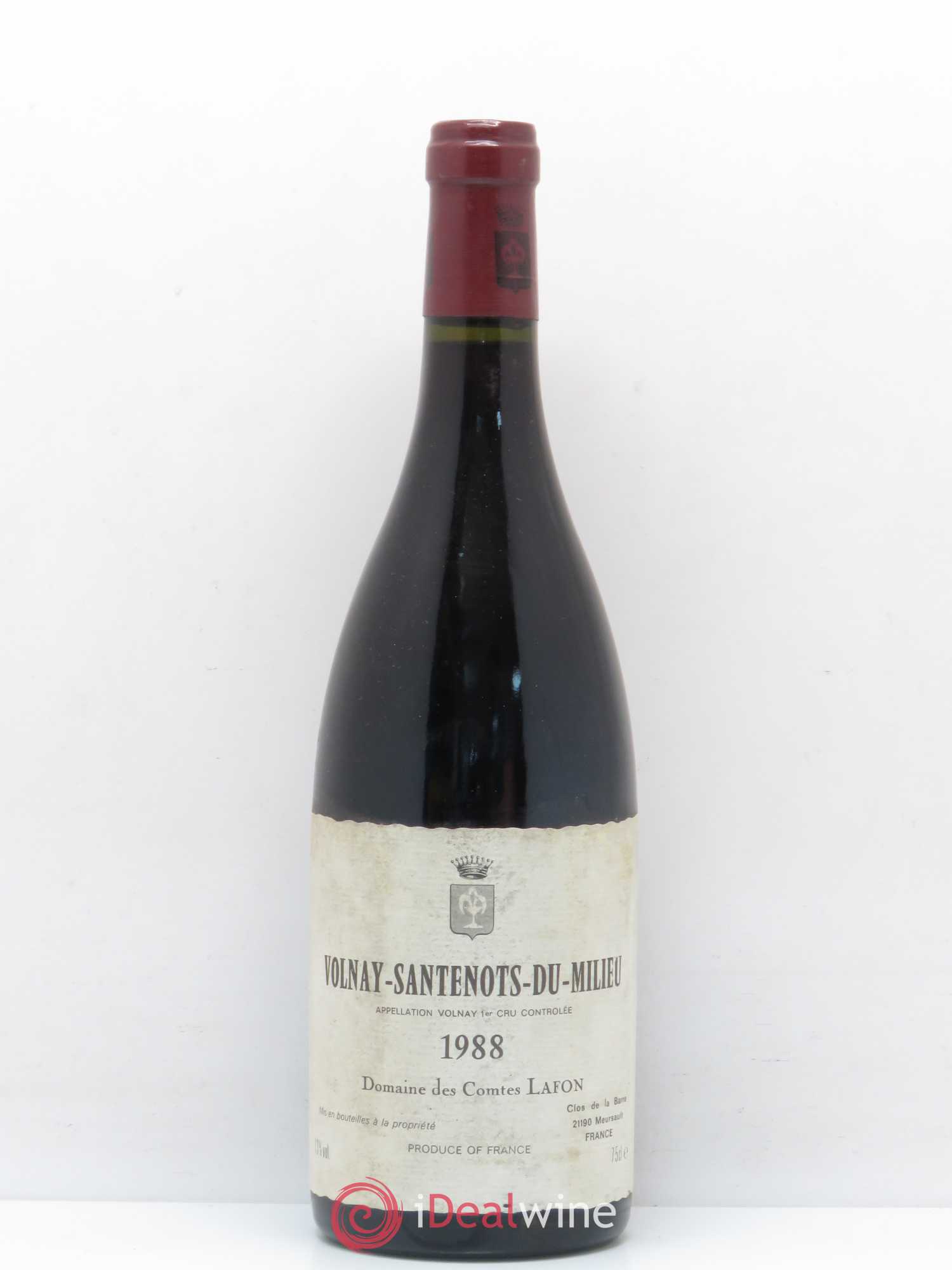 Volnay 1er Cru Santenots du Milieu Comtes Lafon (Domaine des) 1988 - Lot de 1 bouteille - 0